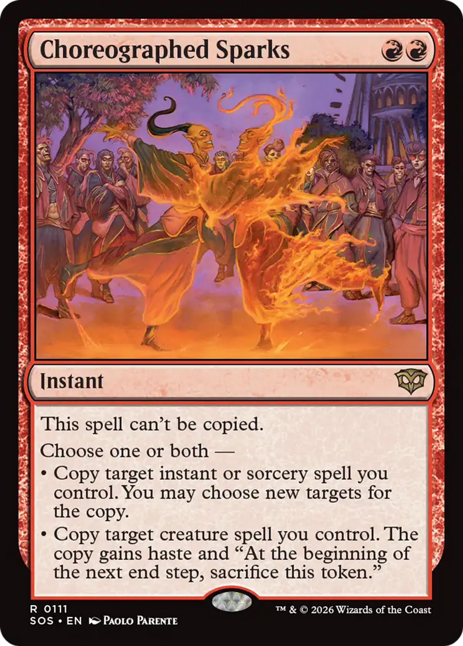 Étincelles chorégraphiées — Secrets of Strixhaven — Magic: The Gathering
