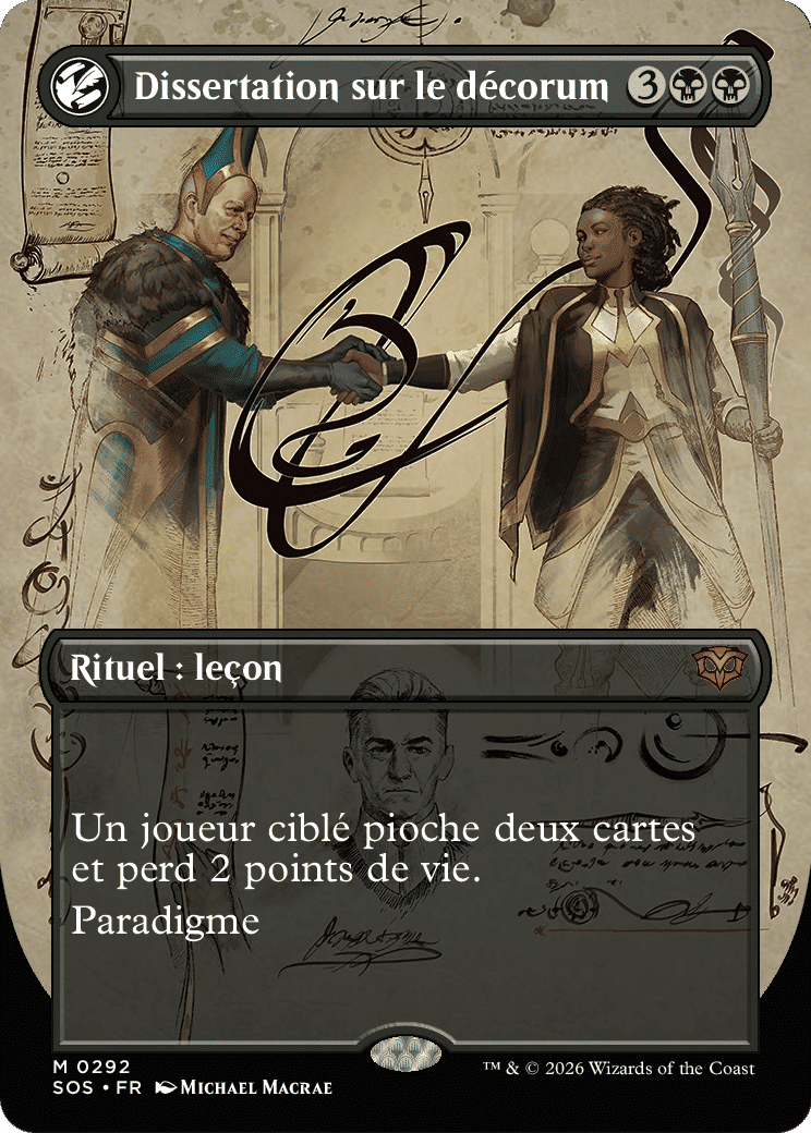 Dissertation sur le décorum — Secrets of Strixhaven — Magic: The Gathering