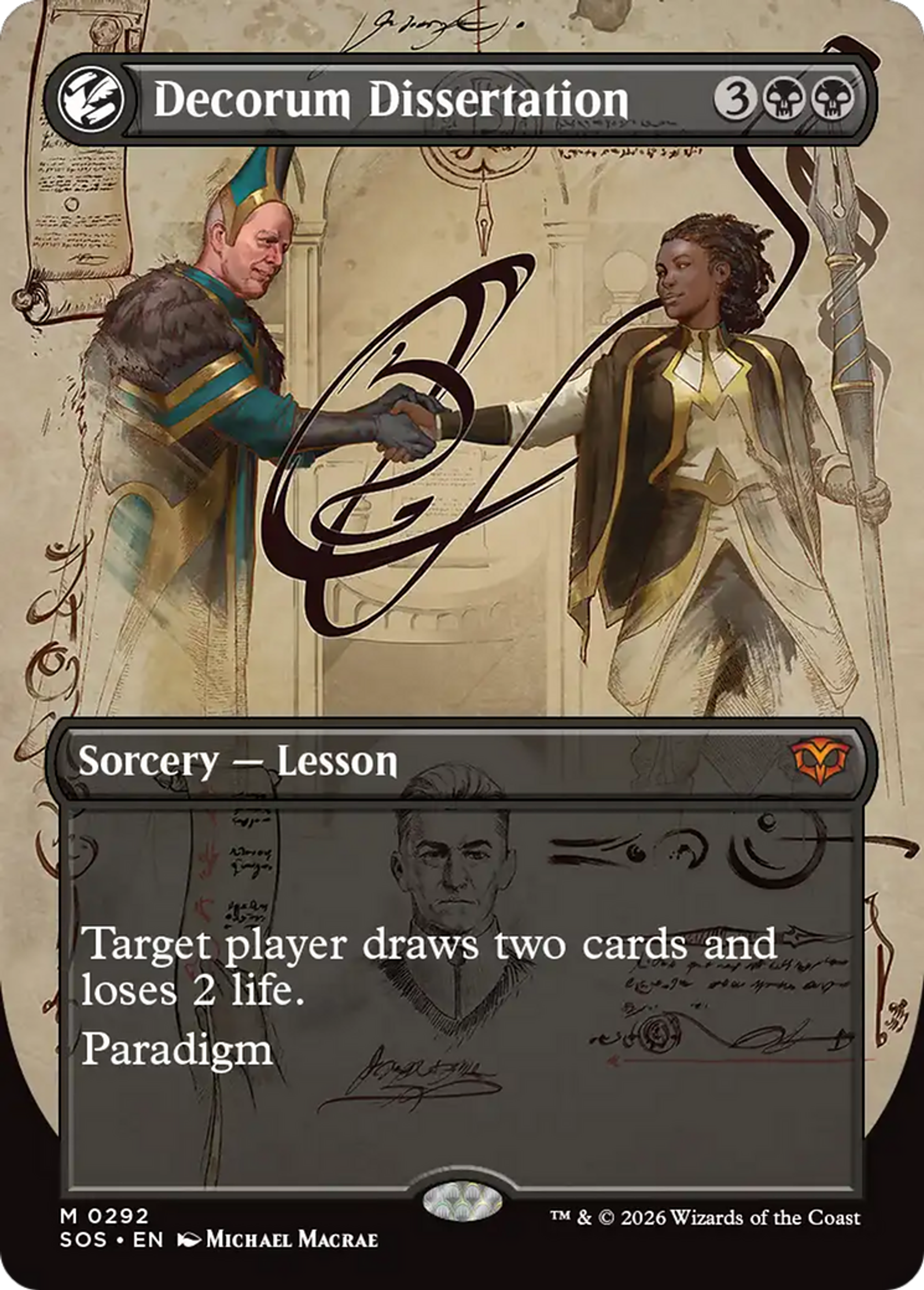 Dissertation sur le décorum — Secrets of Strixhaven — Magic: The Gathering