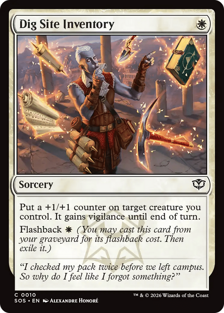 Dig Site Inventory — Secrets of Strixhaven — Magic: The Gathering