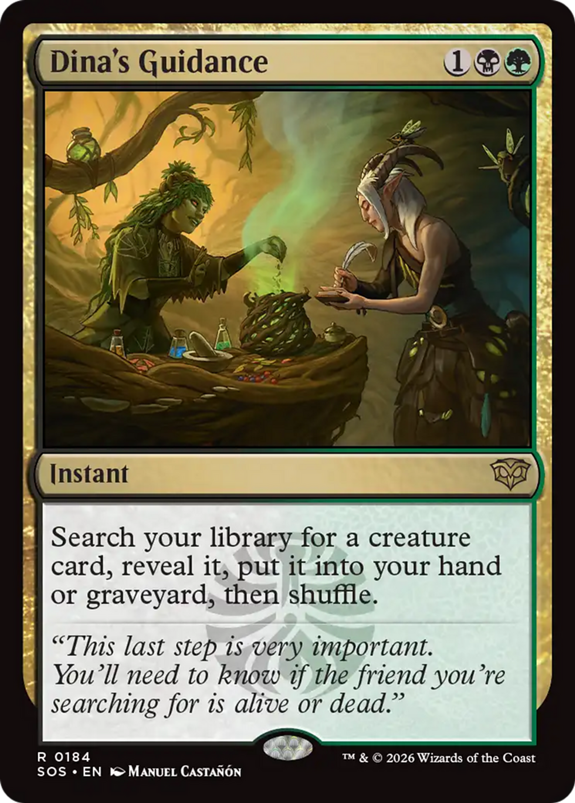 Dina's Guidance — Secrets of Strixhaven — Magic: The Gathering