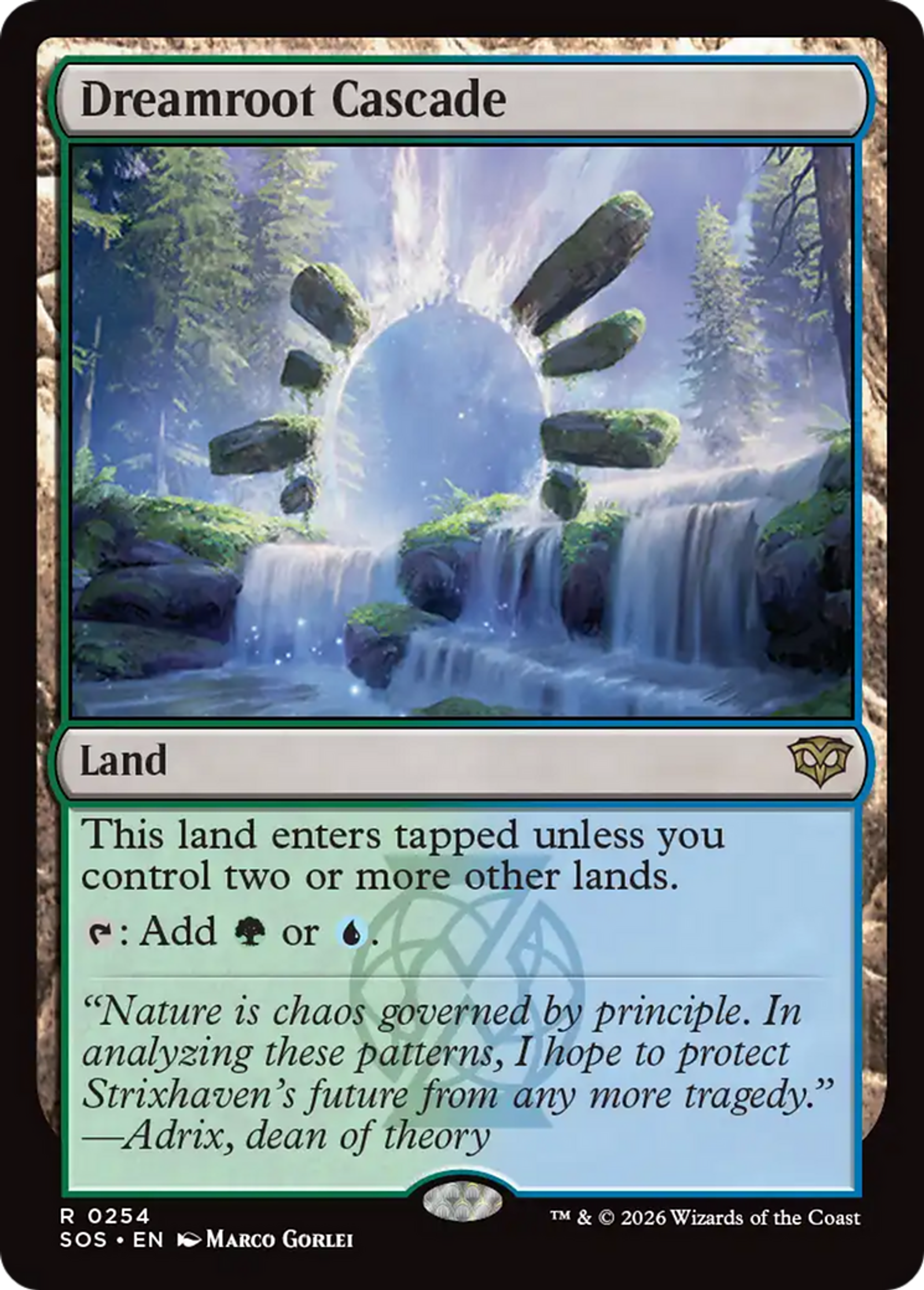 Dreamroot Cascade — Secrets of Strixhaven — Magic: The Gathering