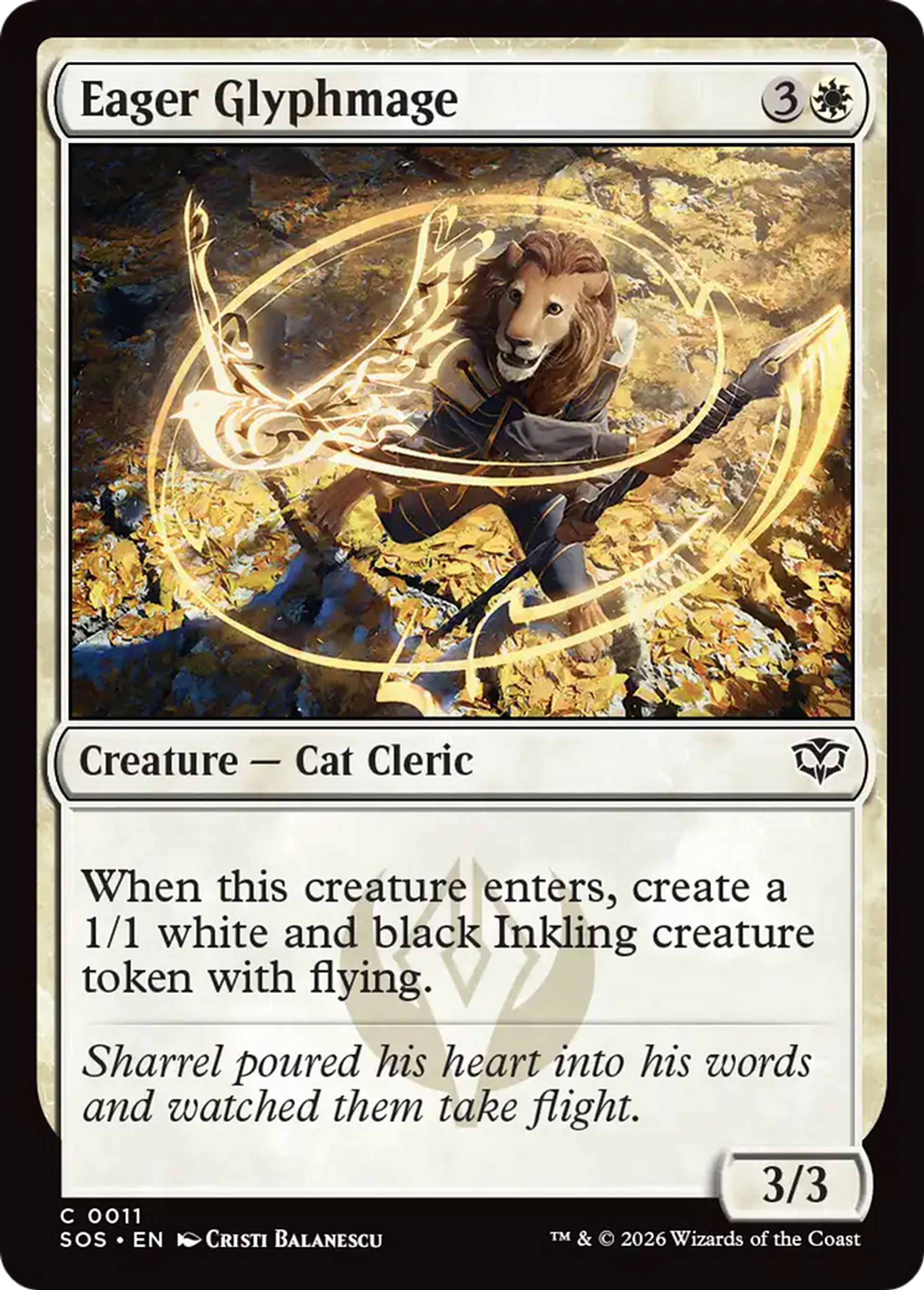 Eager Glyphmage — Secrets of Strixhaven — Magic: The Gathering