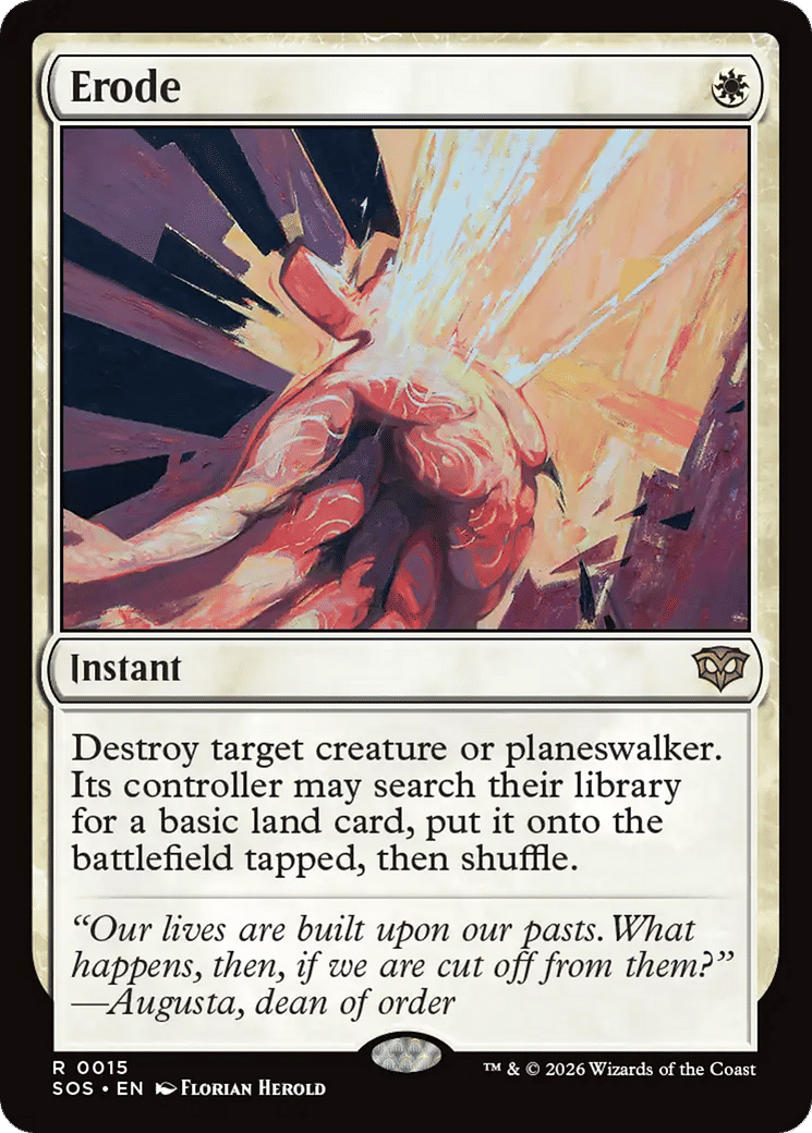 Erode — Secrets of Strixhaven — Magic: The Gathering