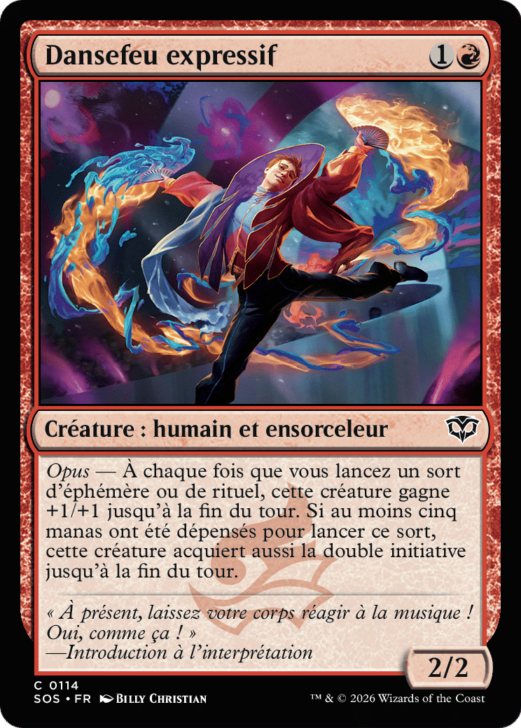Dansefeu expressif — Secrets of Strixhaven — Magic: The Gathering