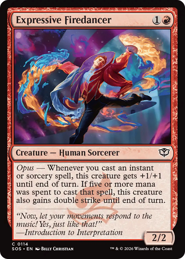 Dansefeu expressif — Secrets of Strixhaven — Magic: The Gathering