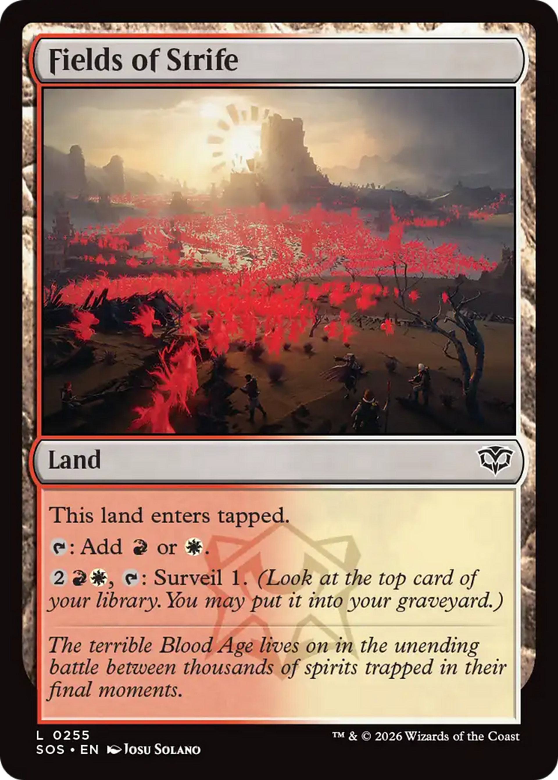 Fields of Strife — Secrets of Strixhaven — Magic: The Gathering