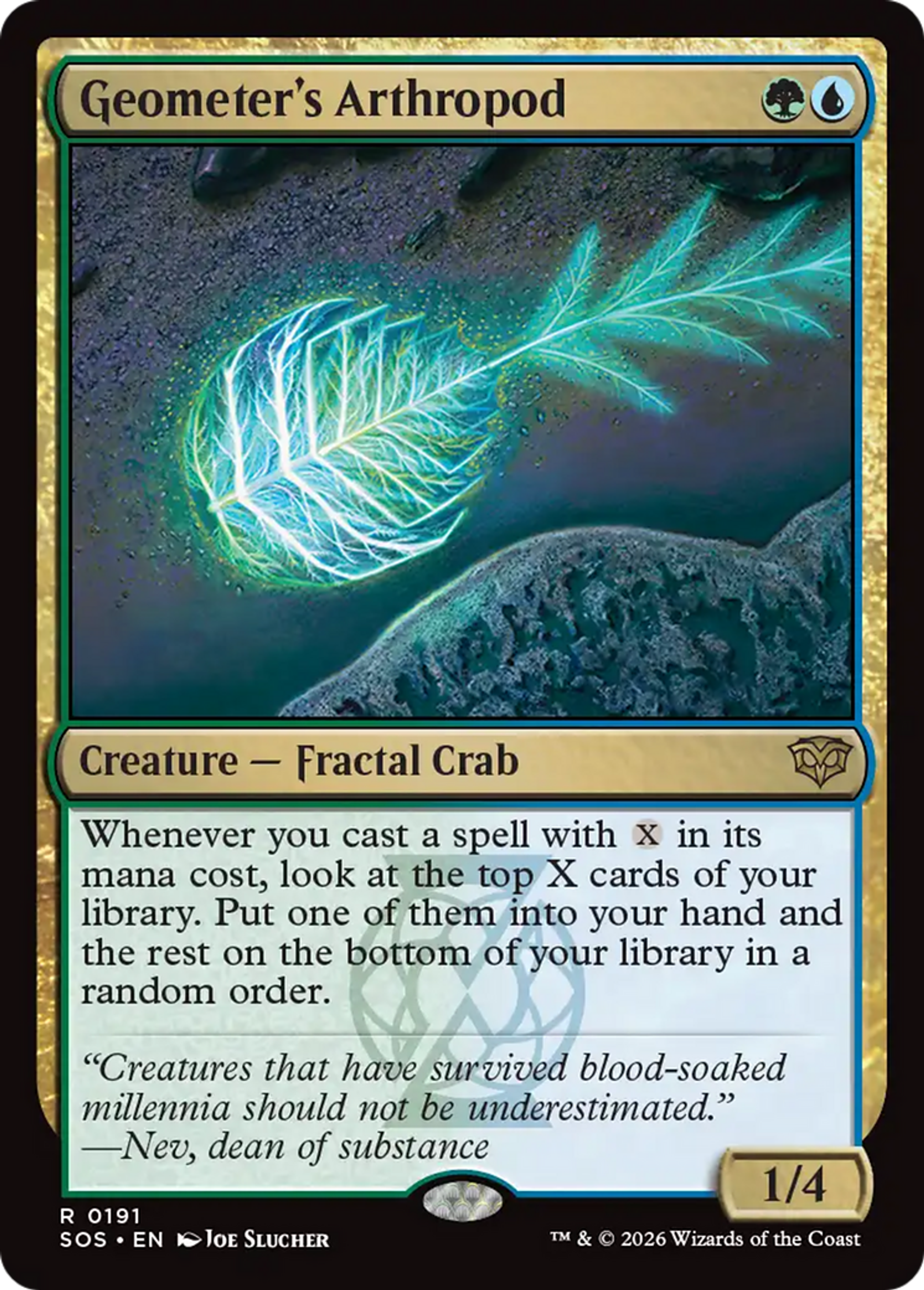 Geometer's Arthropod — Secrets of Strixhaven — Magic: The Gathering