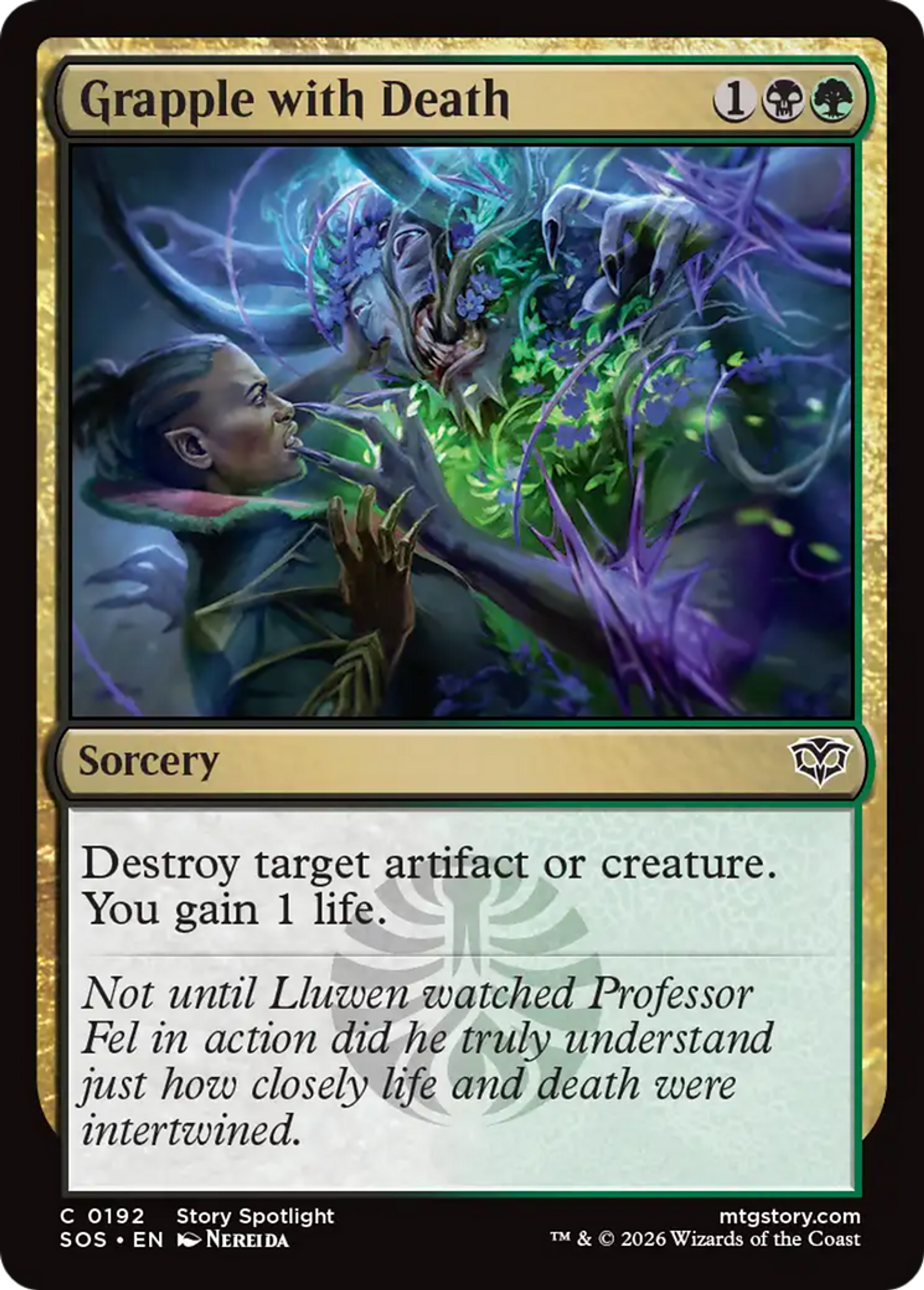 Grapple with Death — Secrets of Strixhaven — Magic: The Gathering
