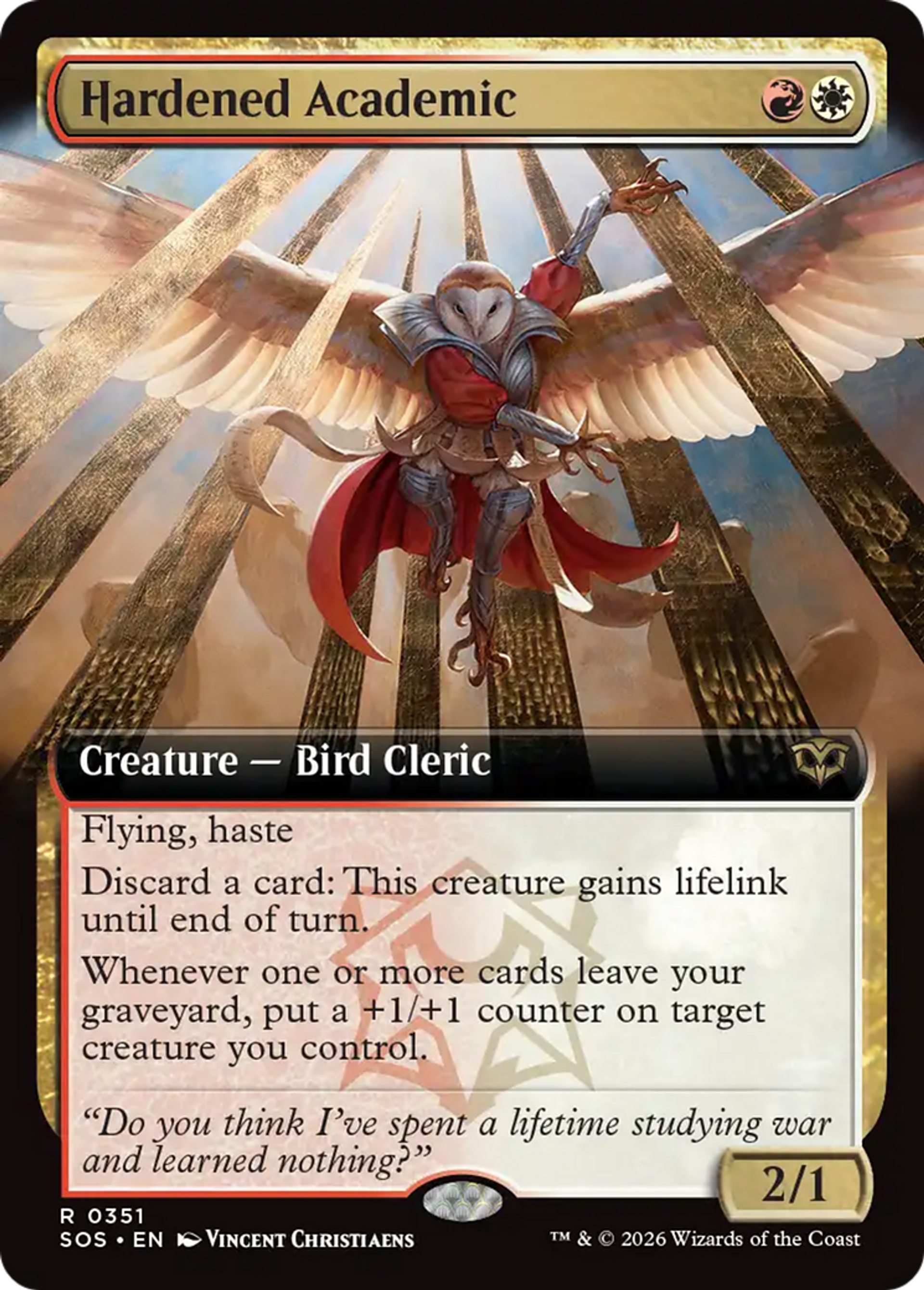 Universitaire endurci — Secrets of Strixhaven — Magic: The Gathering