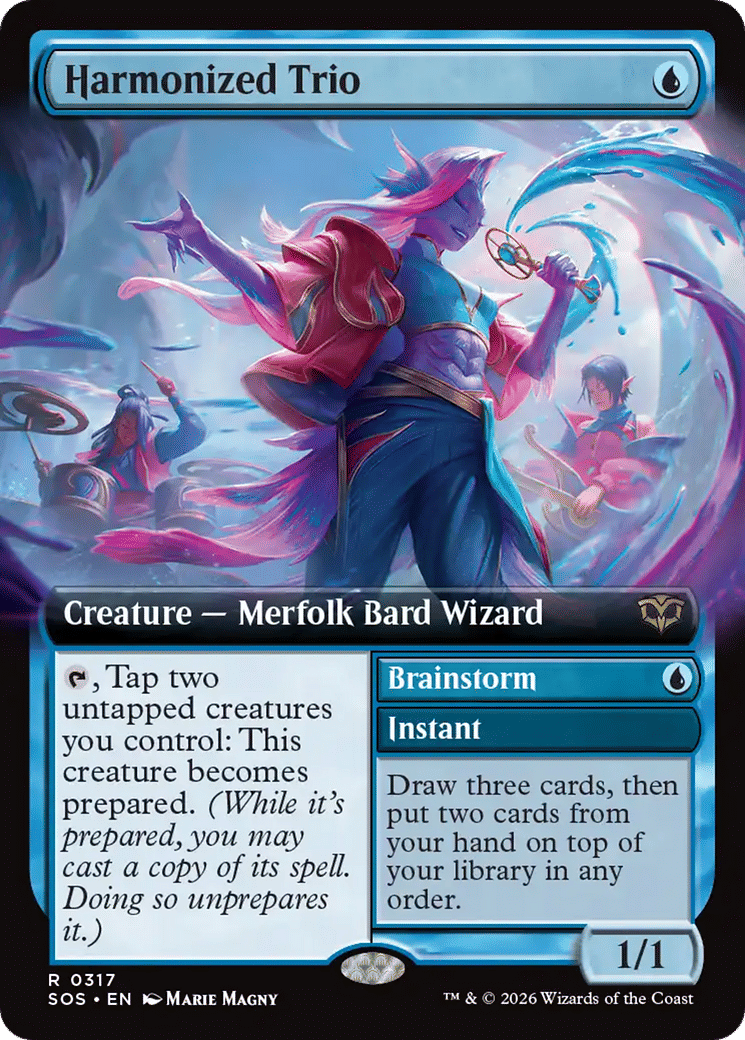 Harmonized Trio // Brainstorm — Secrets of Strixhaven — Magic: The Gathering
