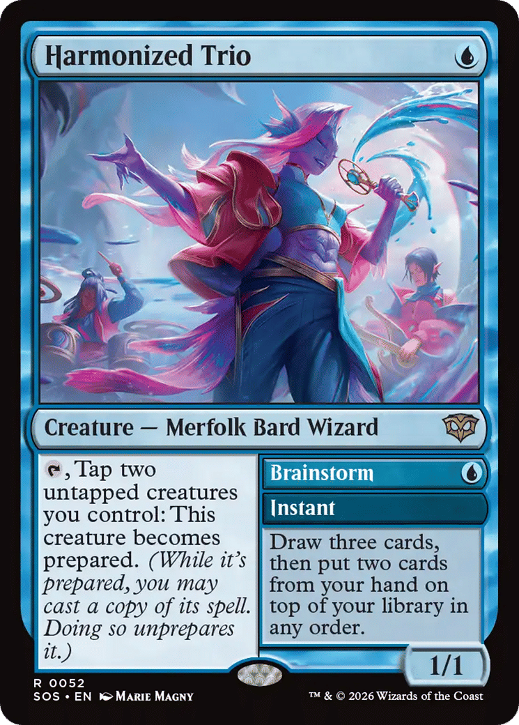Harmonized Trio // Brainstorm — Secrets of Strixhaven — Magic: The Gathering