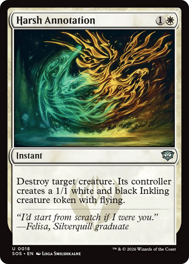 Harsh Annotation — Secrets of Strixhaven — Magic: The Gathering