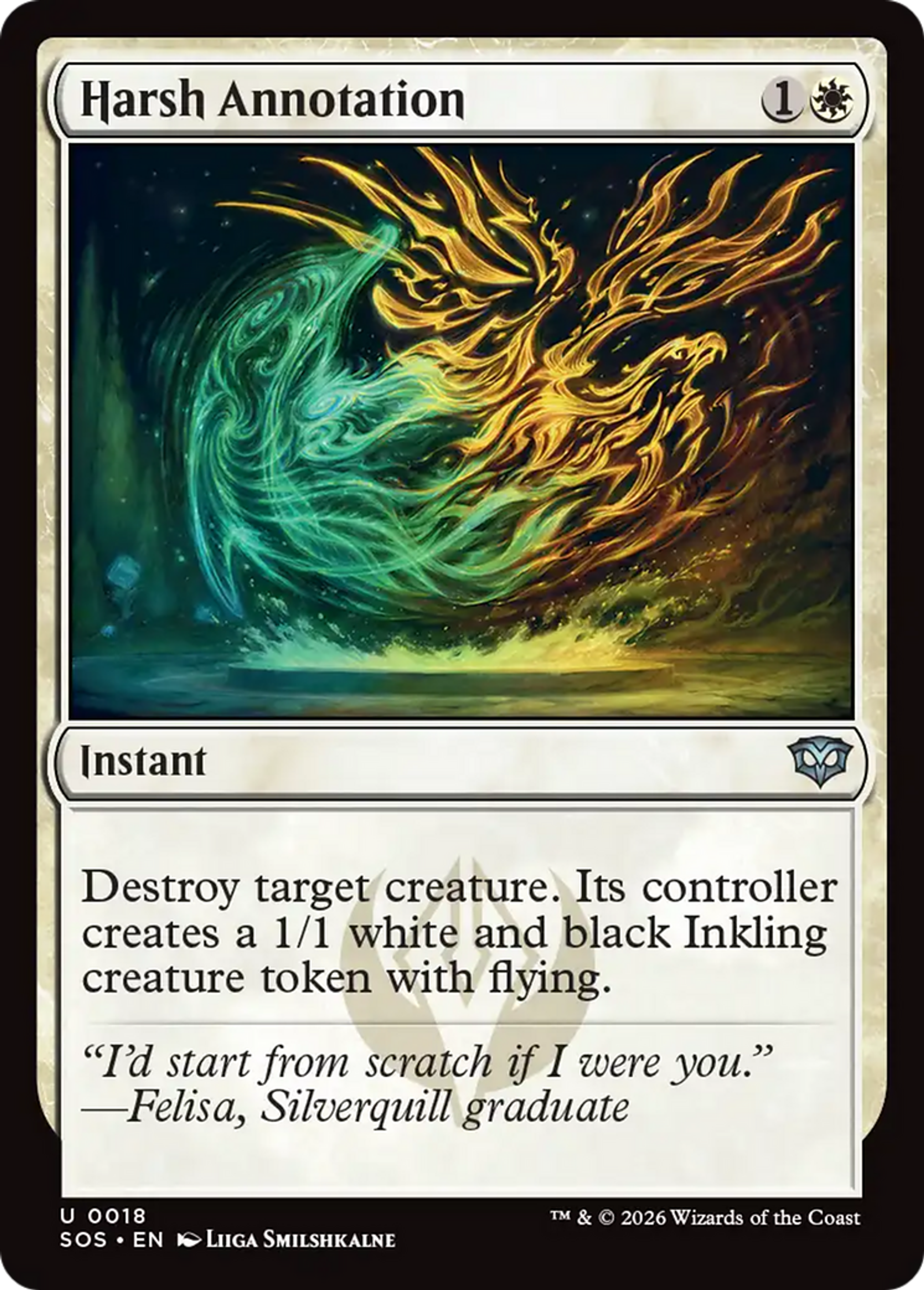 Harsh Annotation — Secrets of Strixhaven — Magic: The Gathering