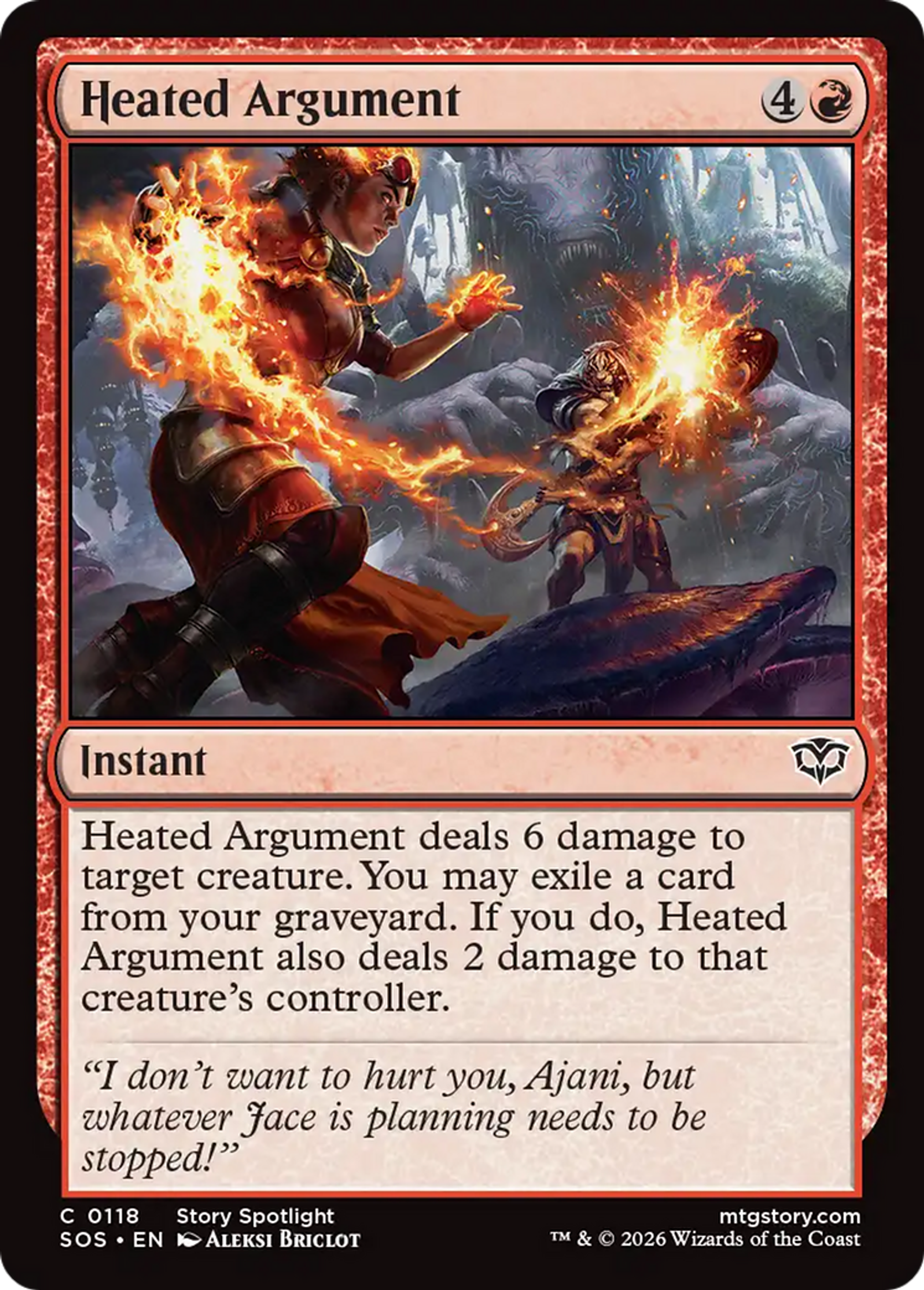 Dispute enflammée — Secrets of Strixhaven — Magic: The Gathering