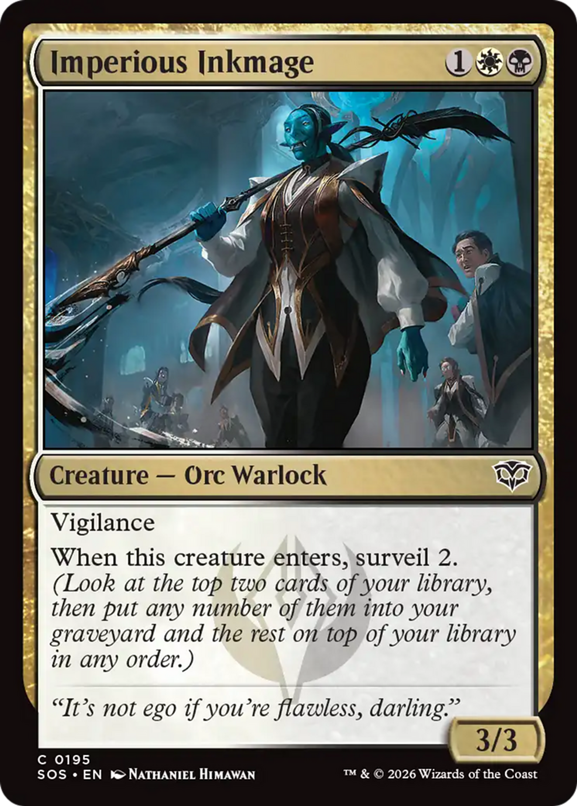 Imperious Inkmage — Secrets of Strixhaven — Magic: The Gathering