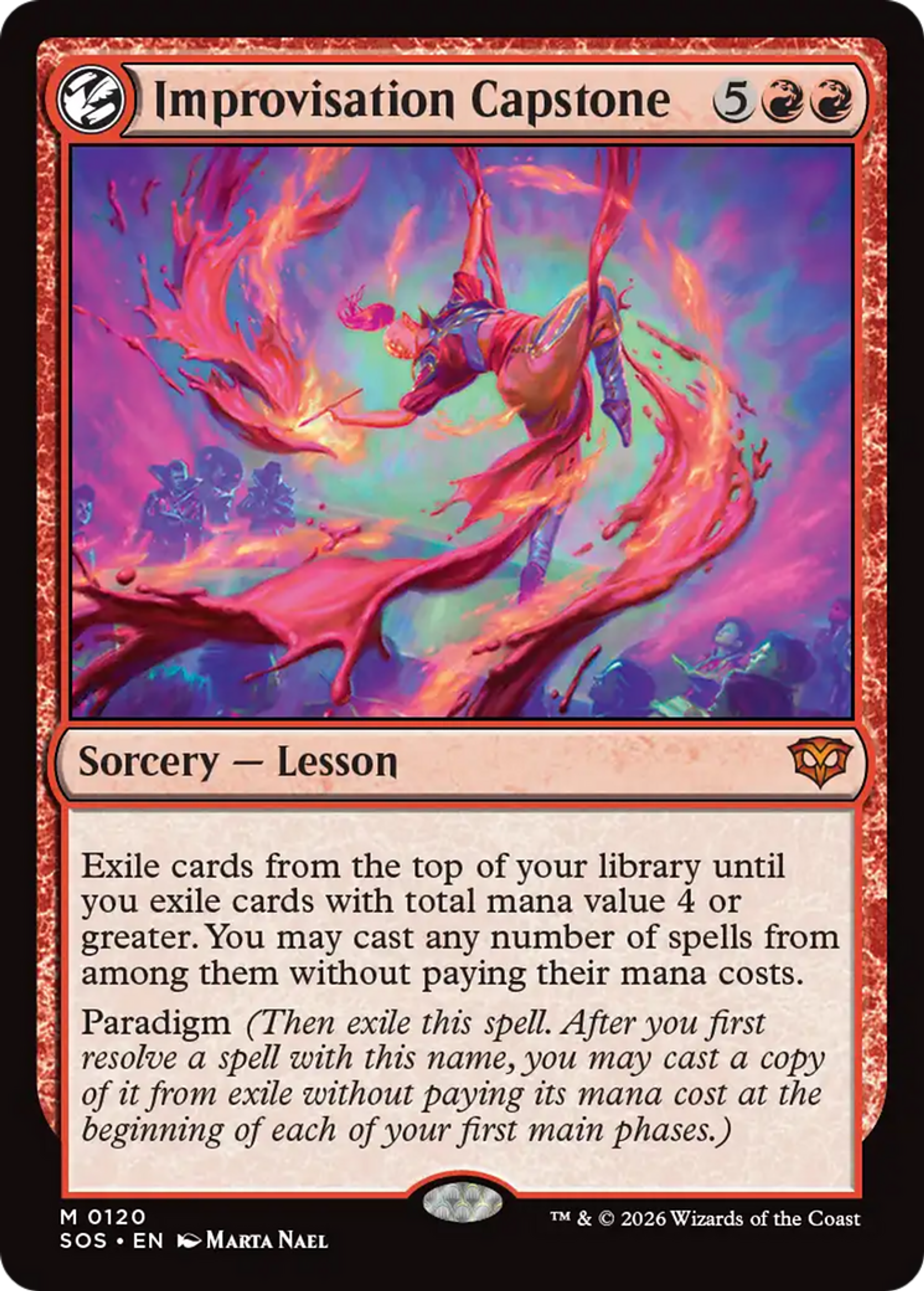 Chef-d'œuvre d'improvisation — Secrets of Strixhaven — Magic: The Gathering