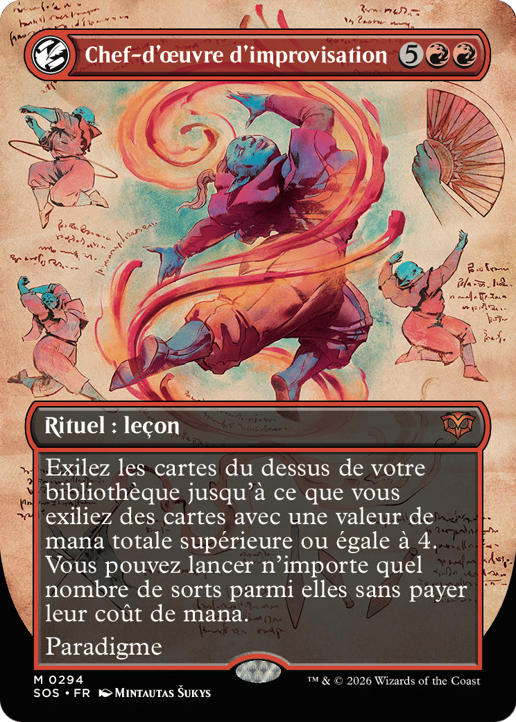 Chef-d'œuvre d'improvisation — Secrets of Strixhaven — Magic: The Gathering