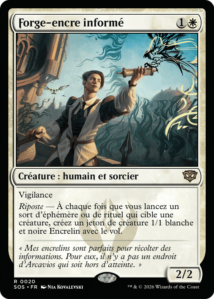 Forge-encre informé — Secrets of Strixhaven — Magic: The Gathering