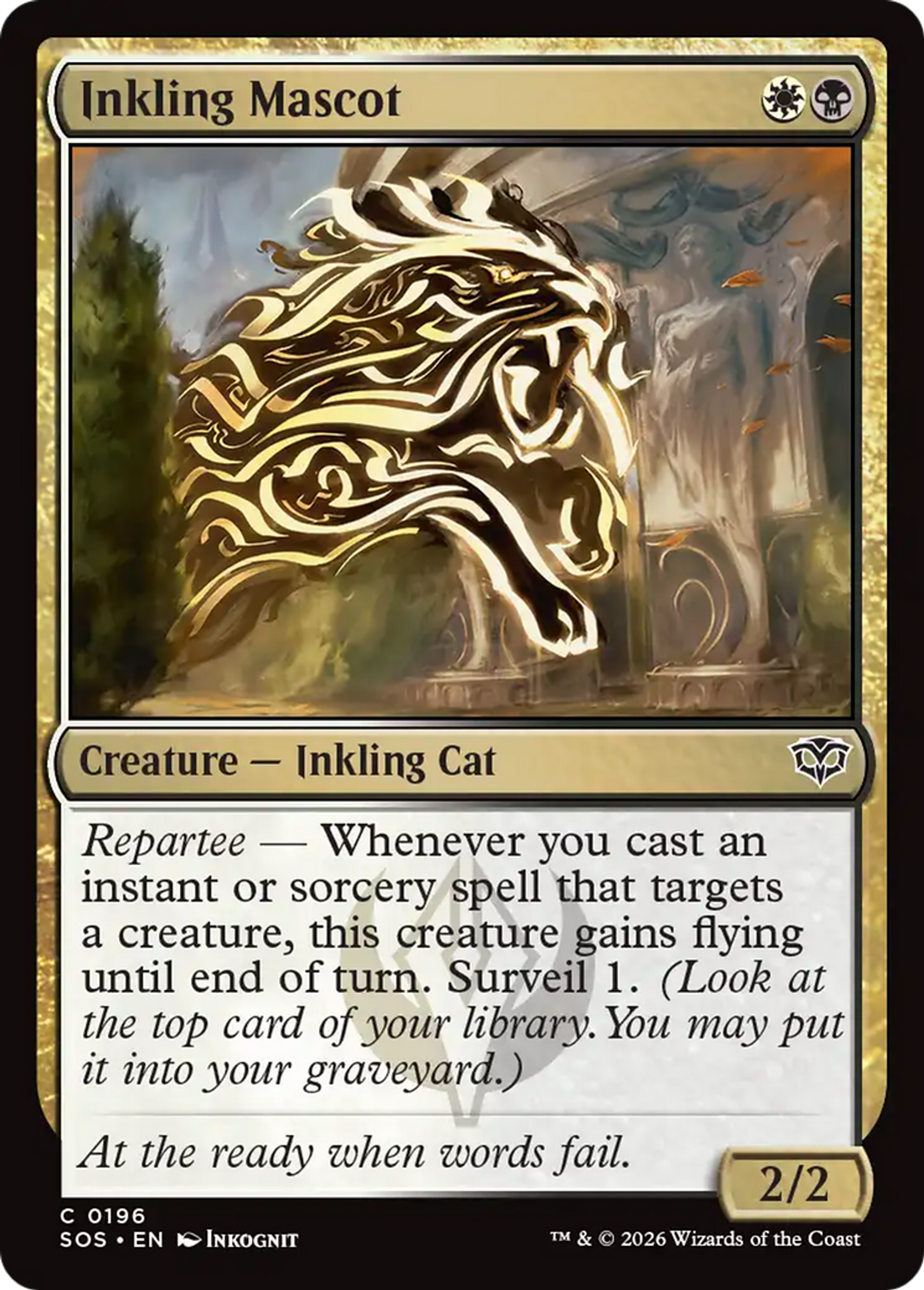 Inkling Mascot — Secrets of Strixhaven — Magic: The Gathering