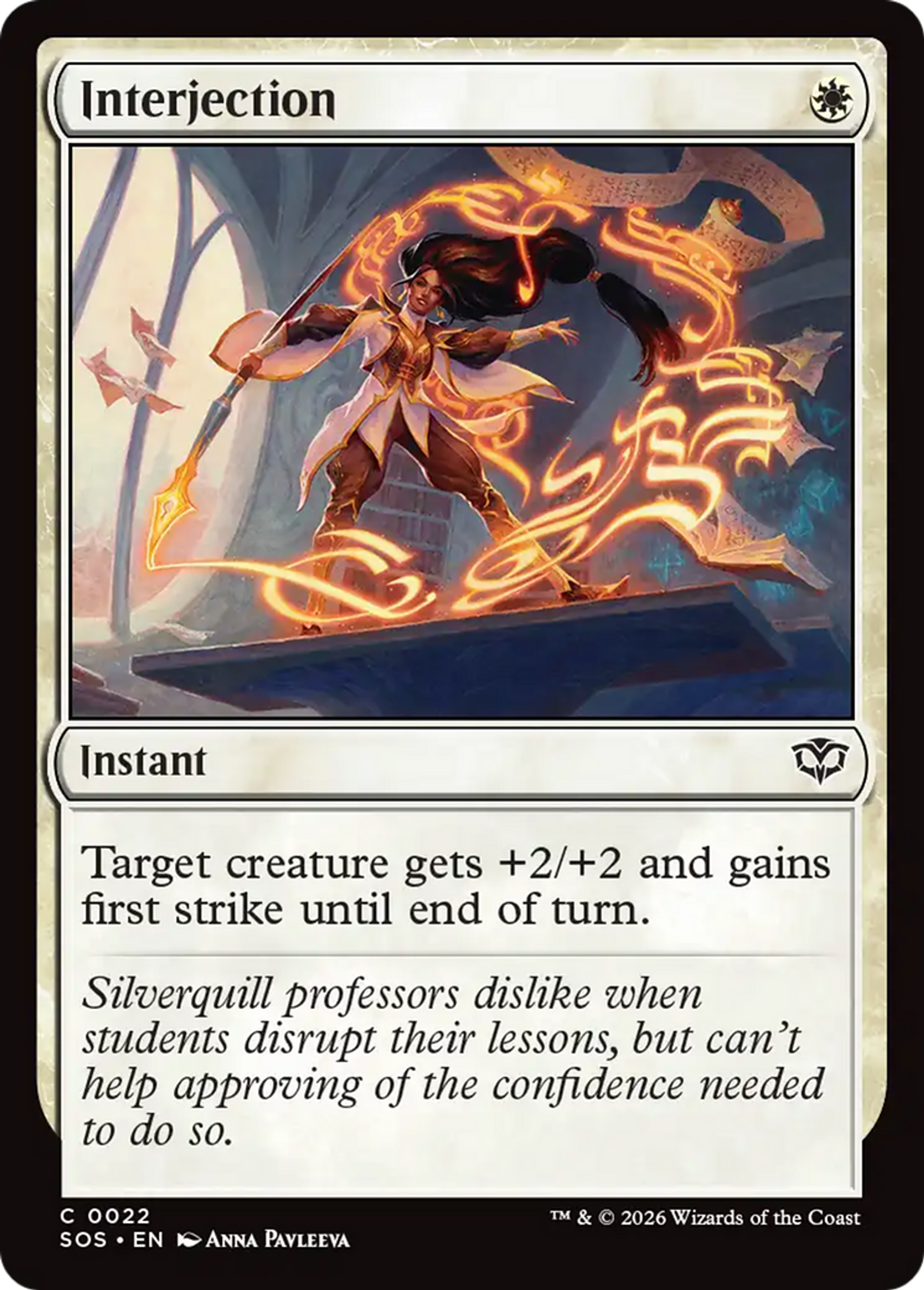 Interjection — Secrets of Strixhaven — Magic: The Gathering