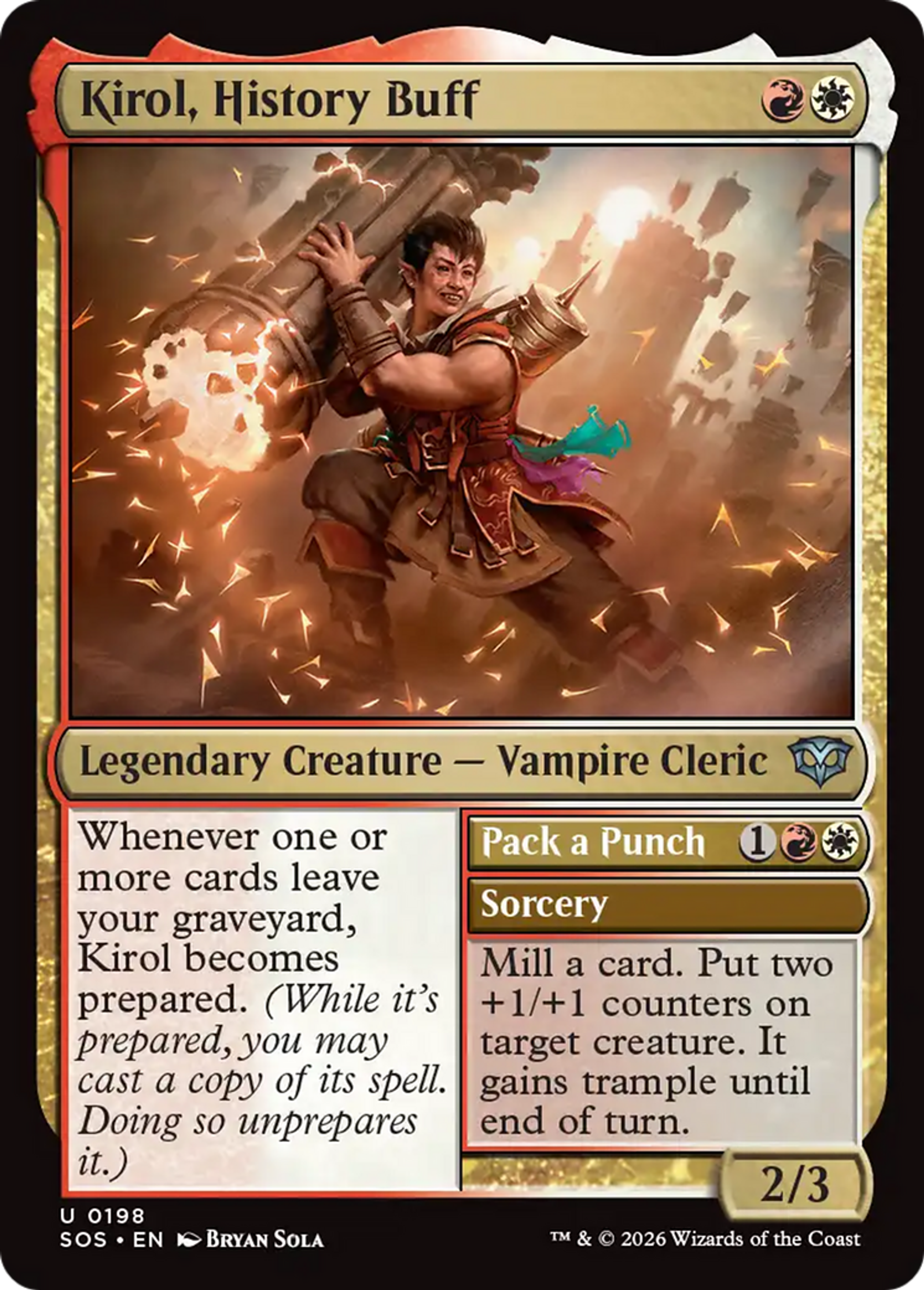 Kirol, féru d'histoire // Pack a Punch — Secrets of Strixhaven — Magic: The Gathering