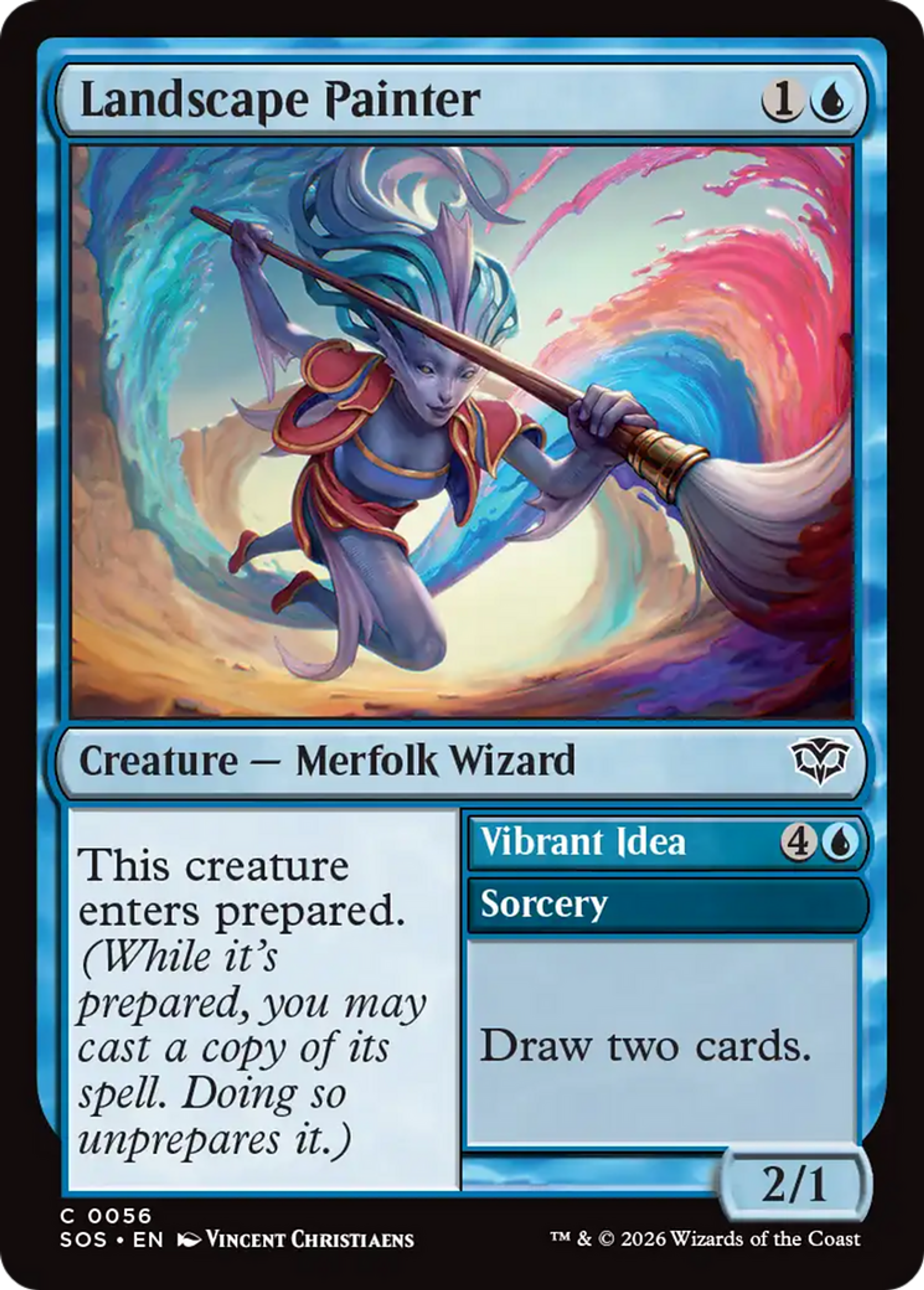 Peintre paysagiste // Vibrant Idea — Secrets of Strixhaven — Magic: The Gathering