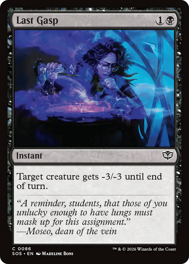 Last Gasp — Secrets of Strixhaven — Magic: The Gathering