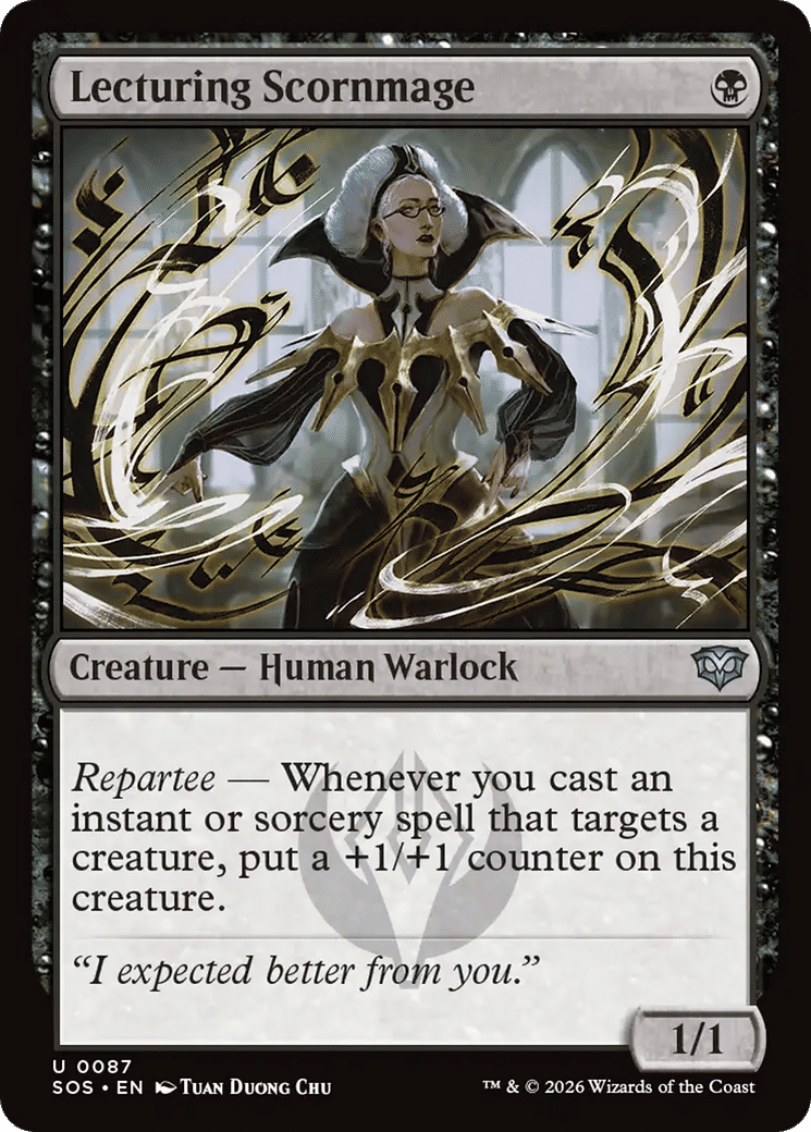 Lecturing Scornmage — Secrets of Strixhaven — Magic: The Gathering
