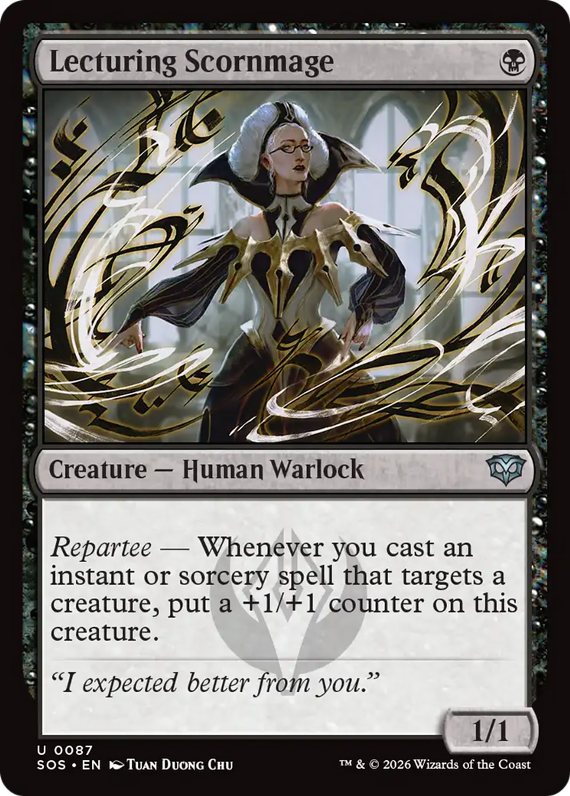 Lecturing Scornmage — Secrets of Strixhaven — Magic: The Gathering
