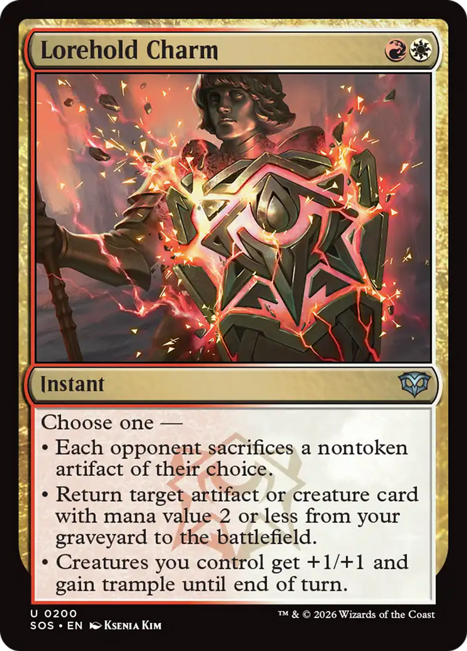 Lorehold Charm — Secrets of Strixhaven — Magic: The Gathering