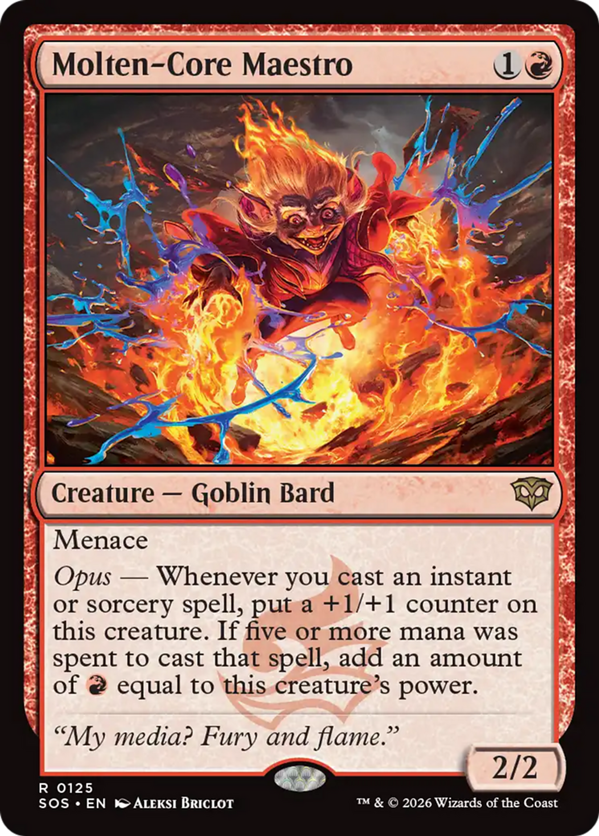 Molten-Core Maestro — Secrets of Strixhaven — Magic: The Gathering