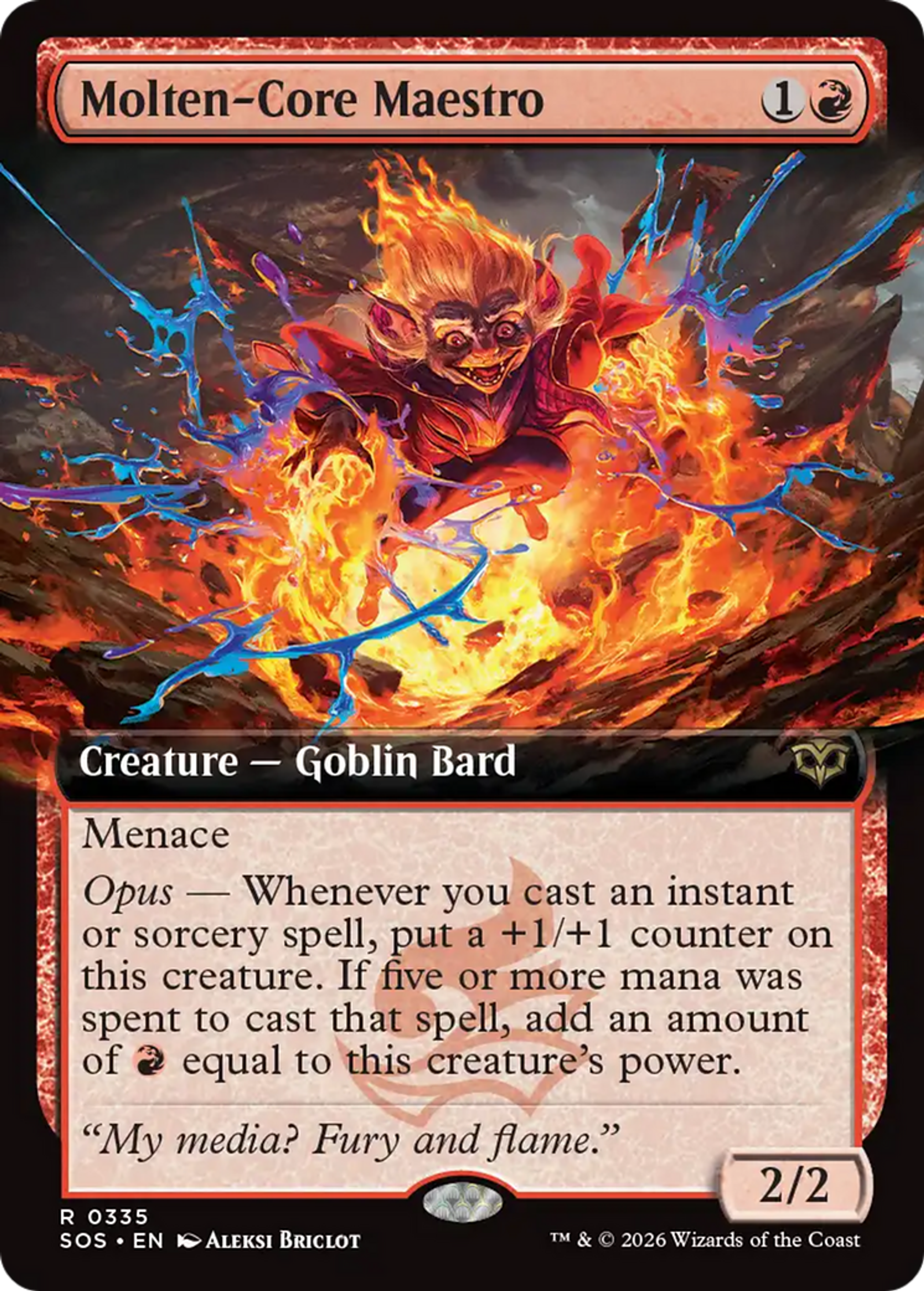 Maestro au cœur en fusion — Secrets of Strixhaven — Magic: The Gathering
