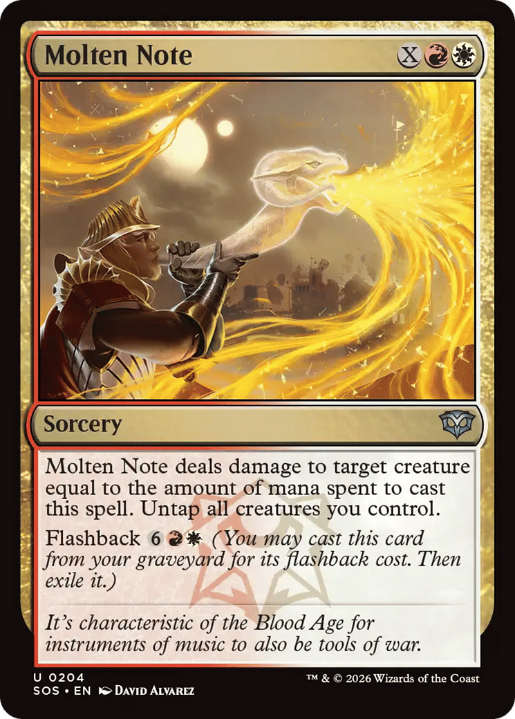 Molten Note — Secrets of Strixhaven — Magic: The Gathering