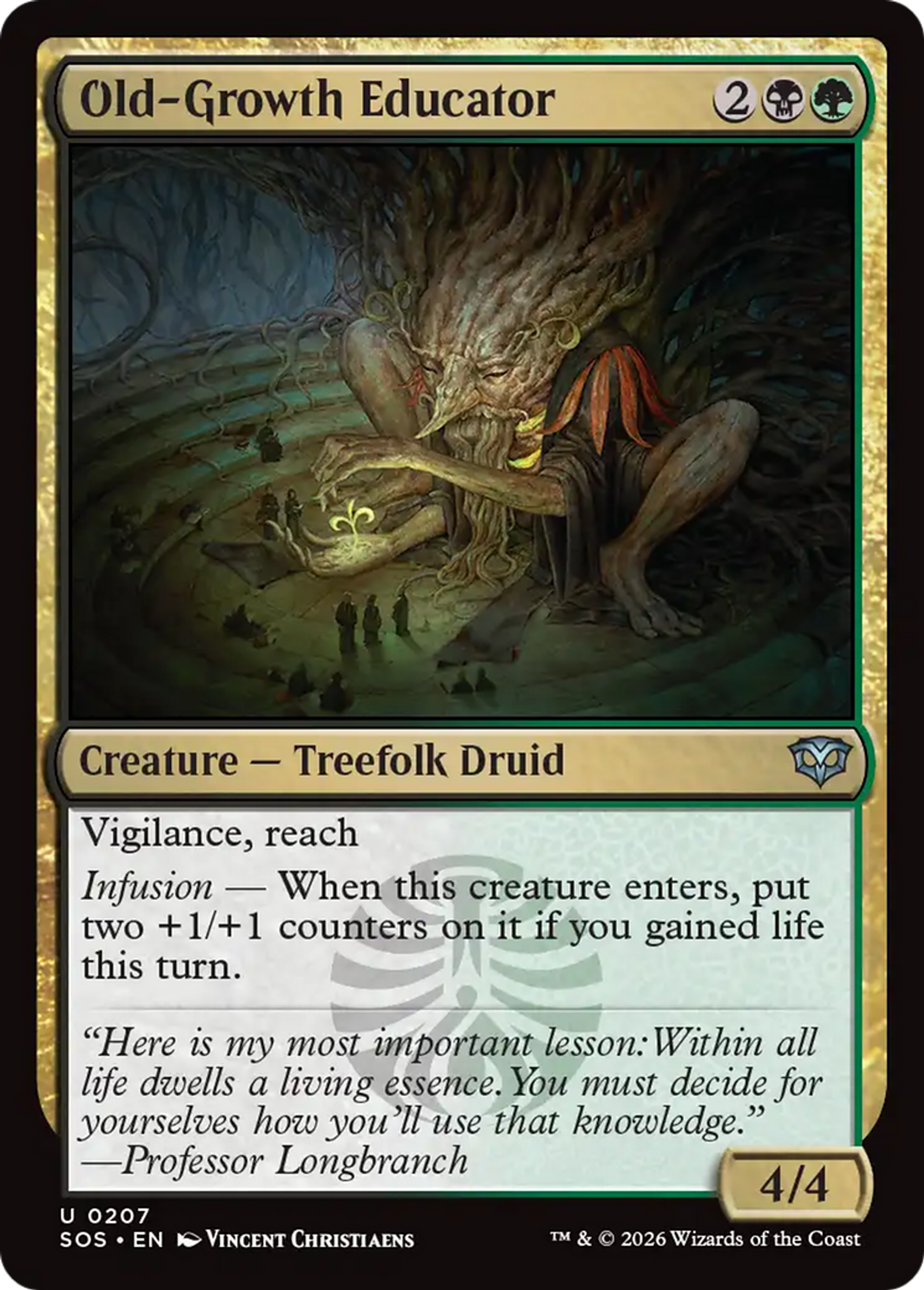 Old-Growth Educator — Secrets of Strixhaven — Magic: The Gathering
