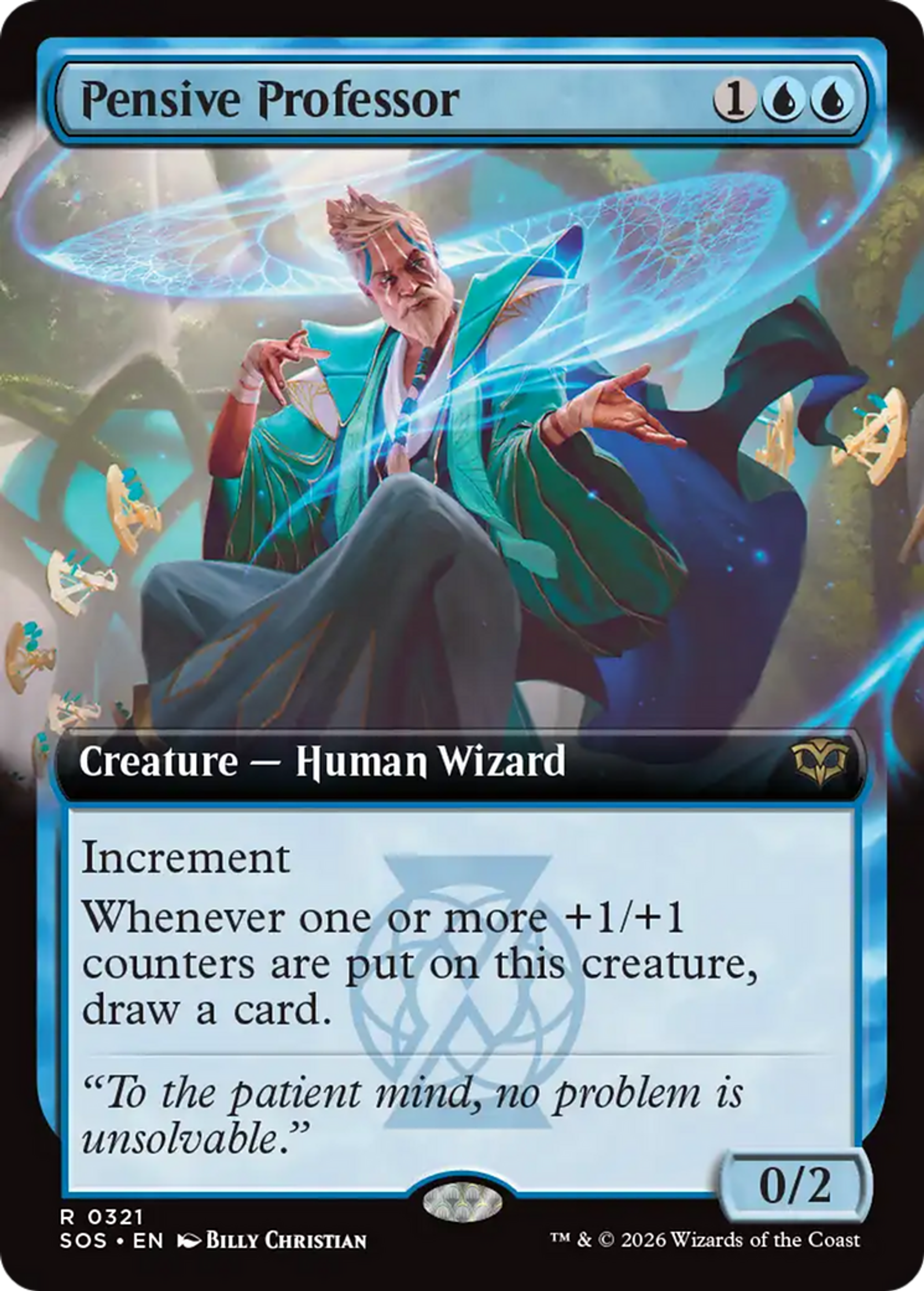 Professeur pensif — Secrets of Strixhaven — Magic: The Gathering