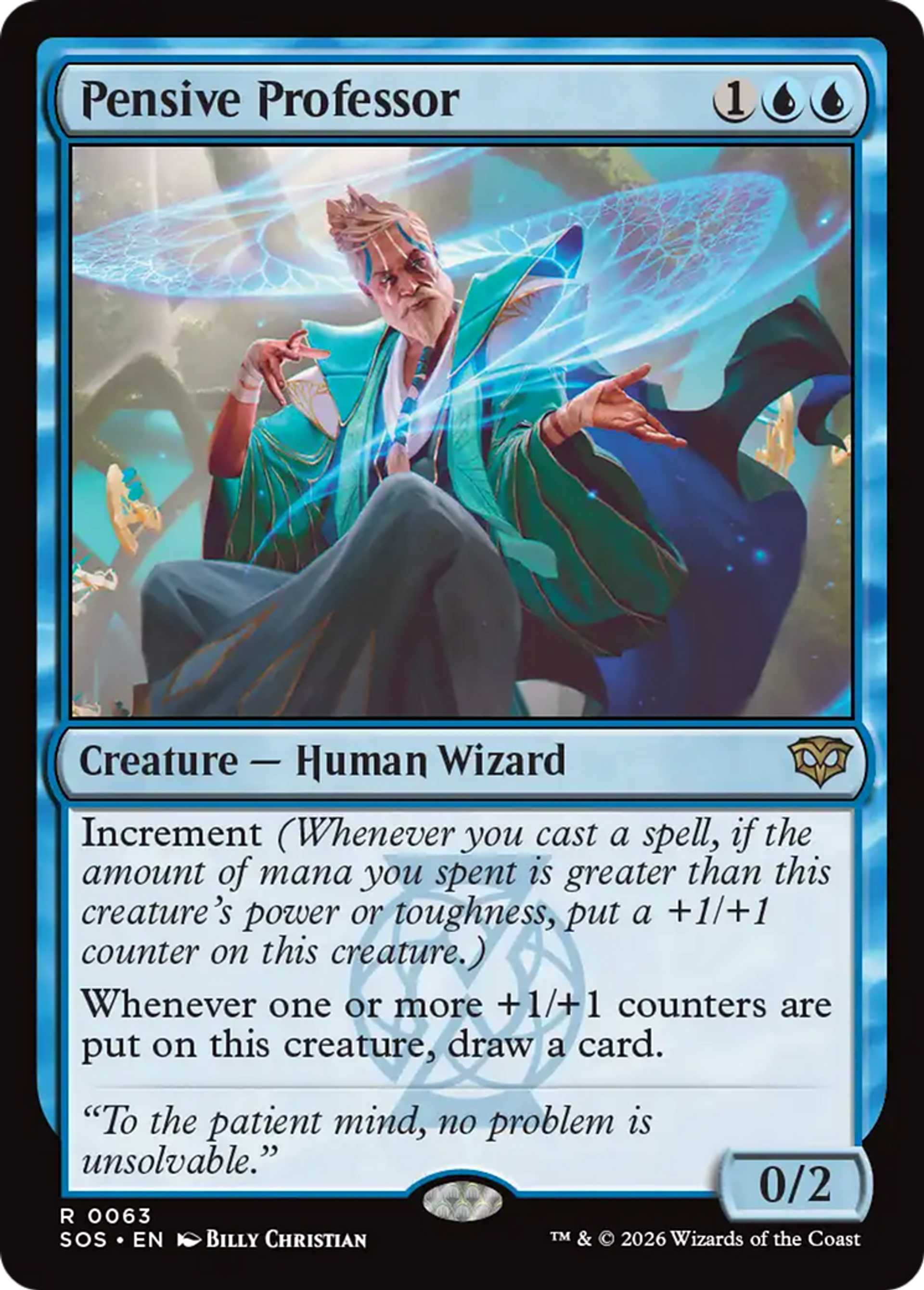 Pensive Professor — Secrets of Strixhaven — Magic: The Gathering