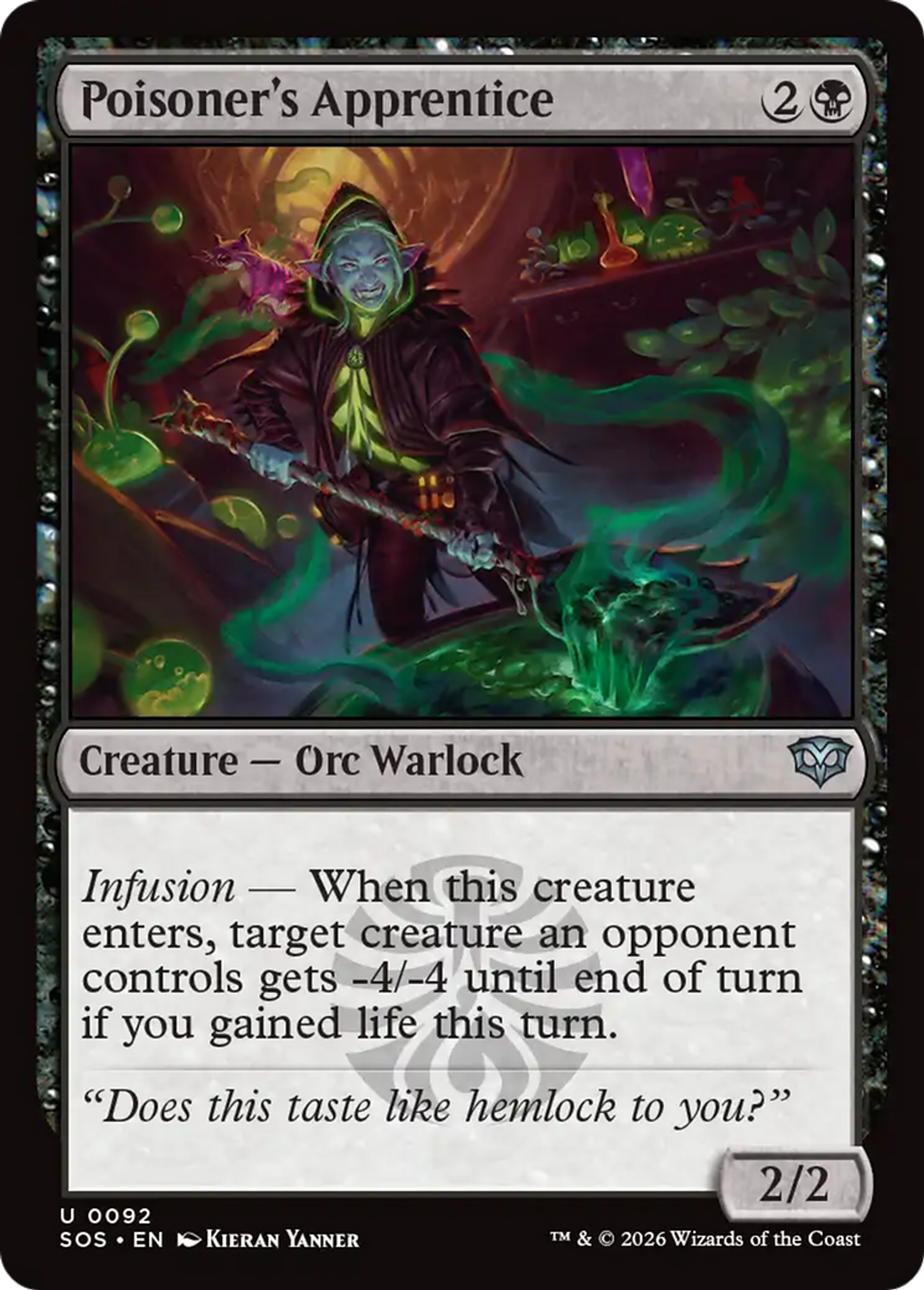 Poisoner's Apprentice — Secrets of Strixhaven — Magic: The Gathering