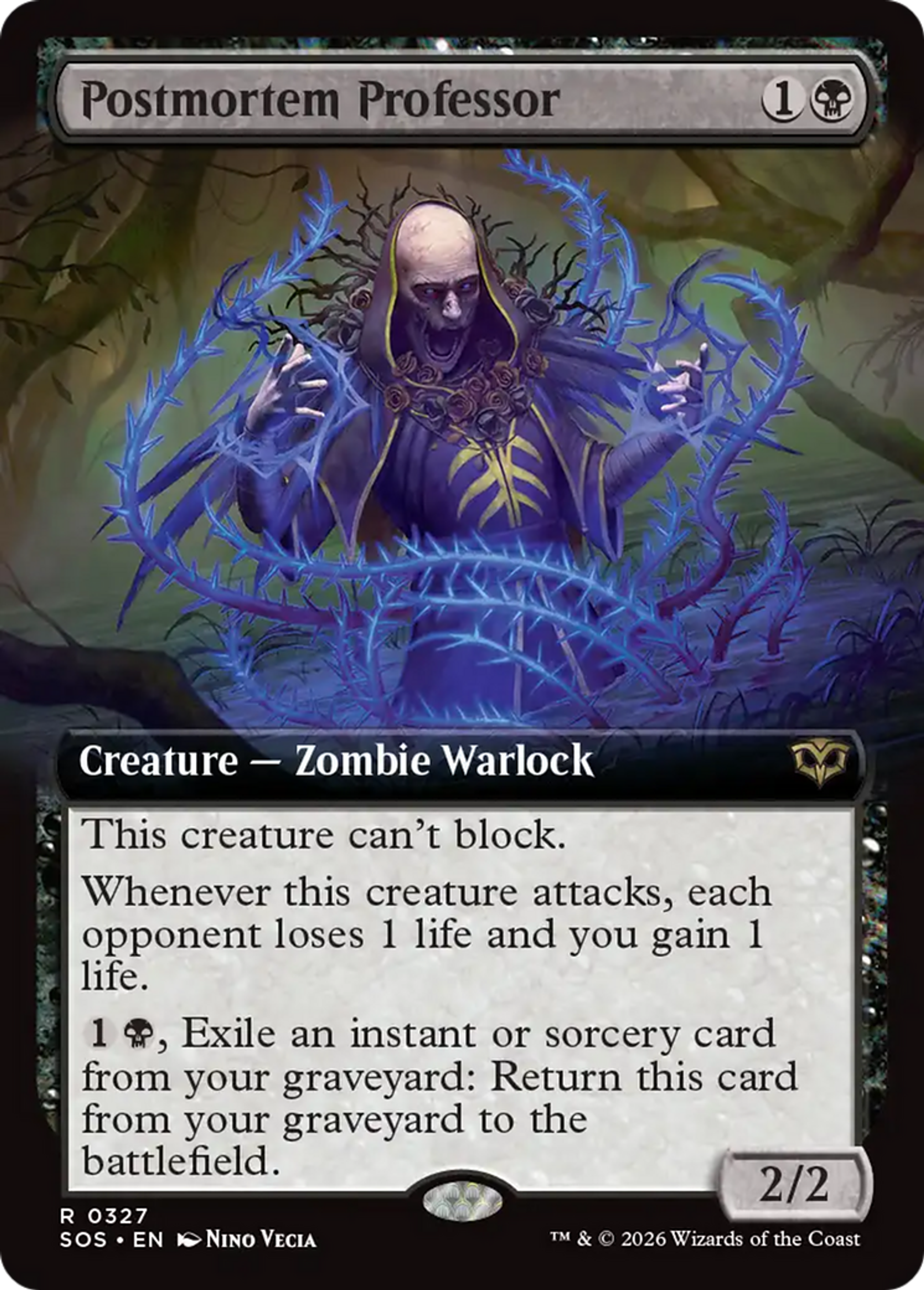 Professeur post-mortem — Secrets of Strixhaven — Magic: The Gathering