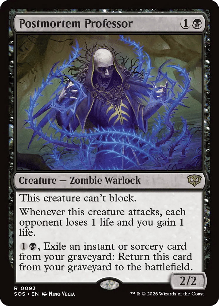 Postmortem Professor — Secrets of Strixhaven — Magic: The Gathering