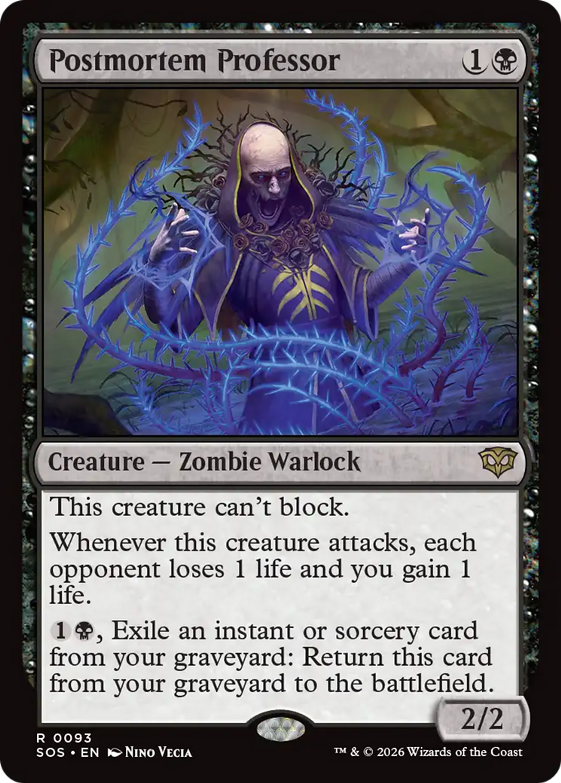 Postmortem Professor — Secrets of Strixhaven — Magic: The Gathering