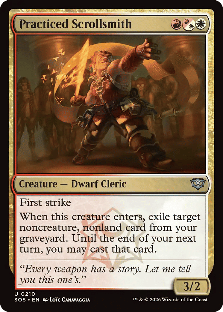 Practiced Scrollsmith — Secrets of Strixhaven — Magic: The Gathering