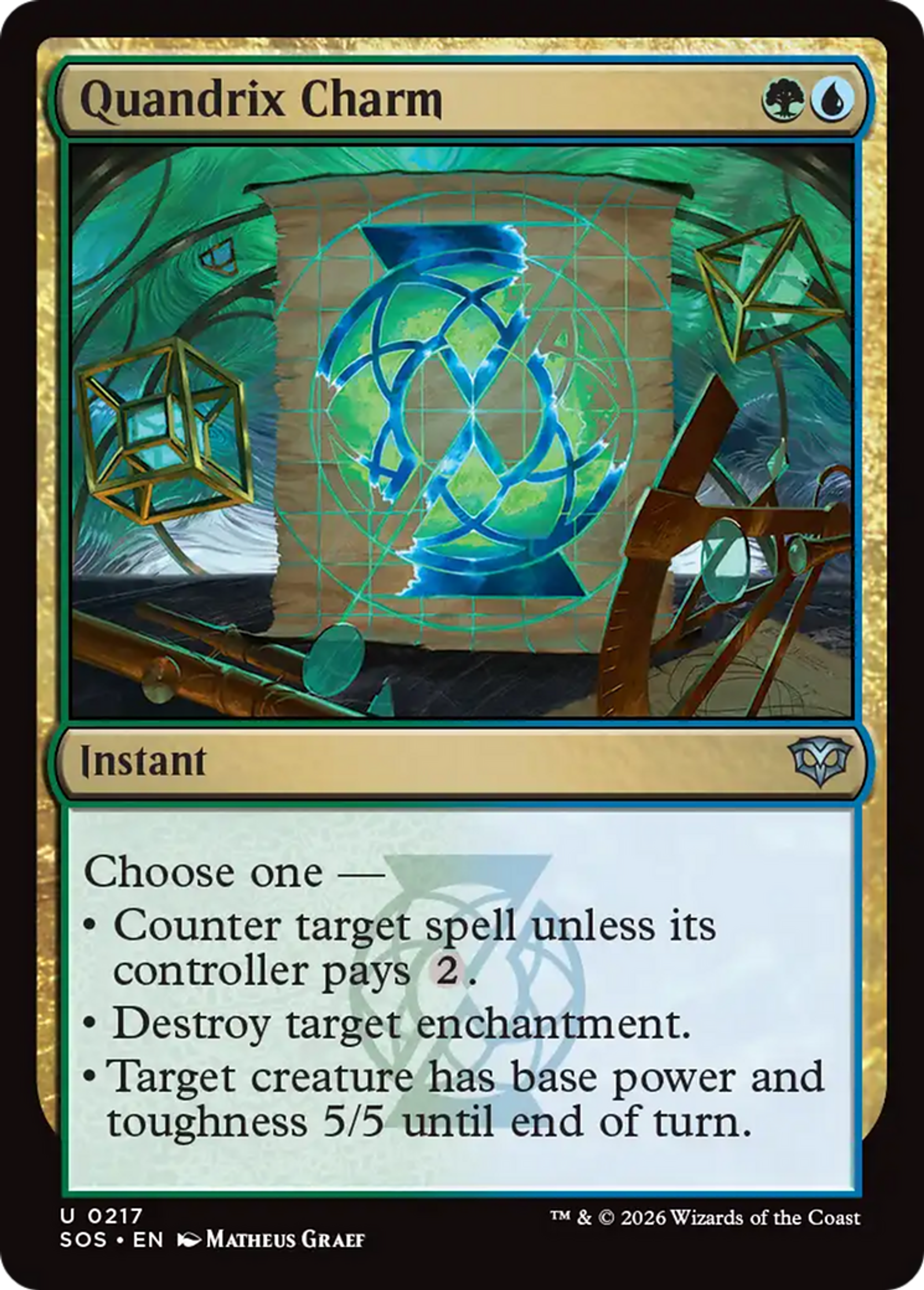 Quandrix Charm — Secrets of Strixhaven — Magic: The Gathering