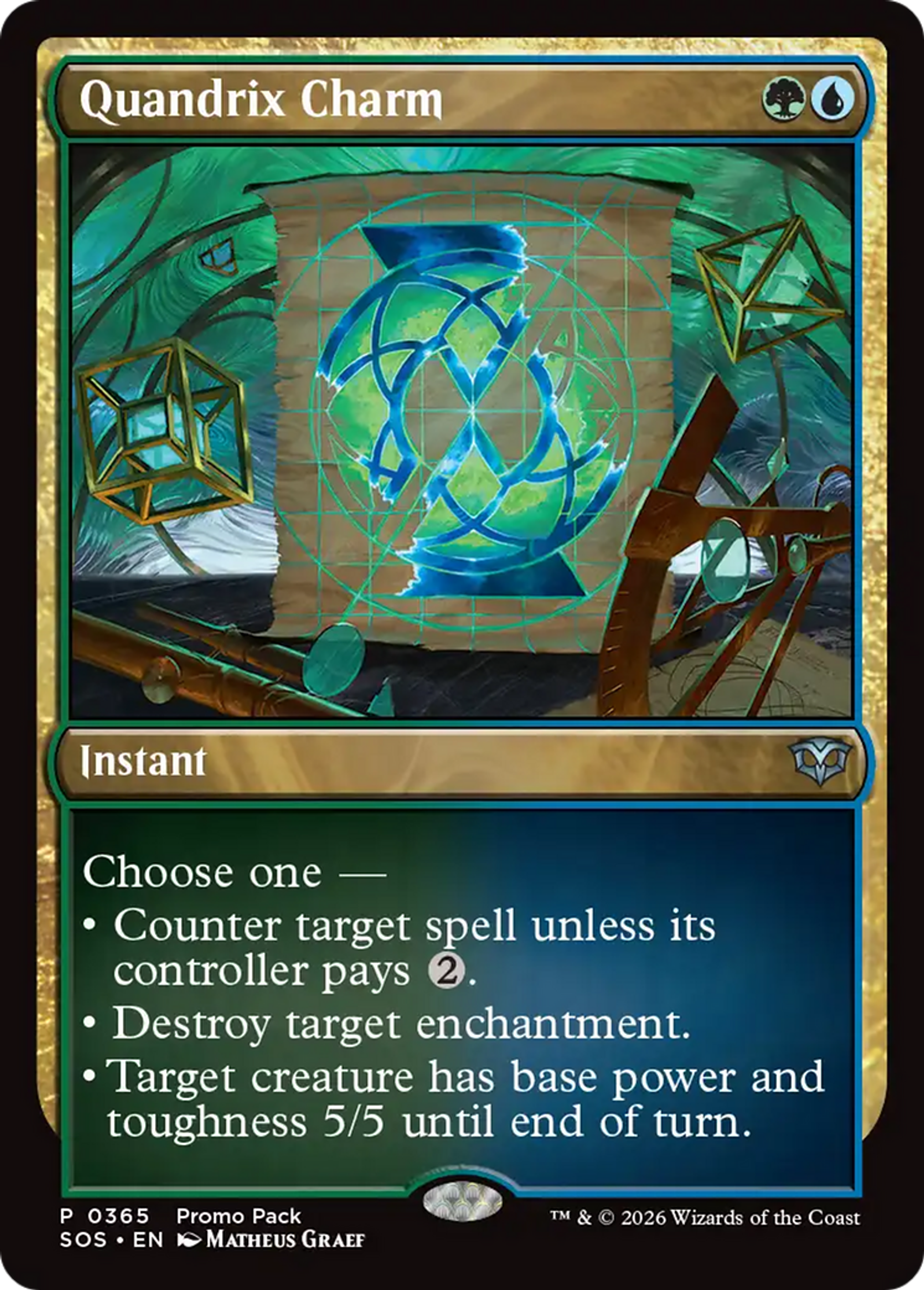Charme de Quandrix — Secrets of Strixhaven — Magic: The Gathering