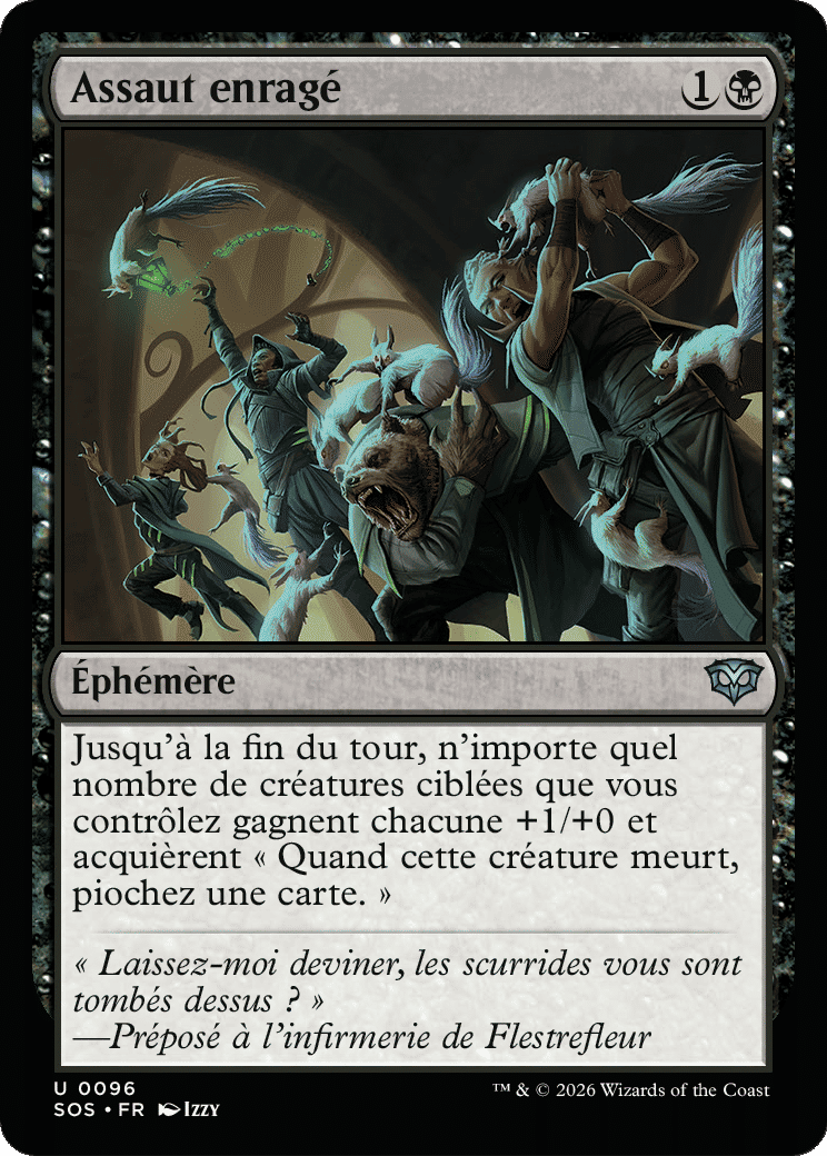 Assaut enragé — Secrets of Strixhaven — Magic: The Gathering