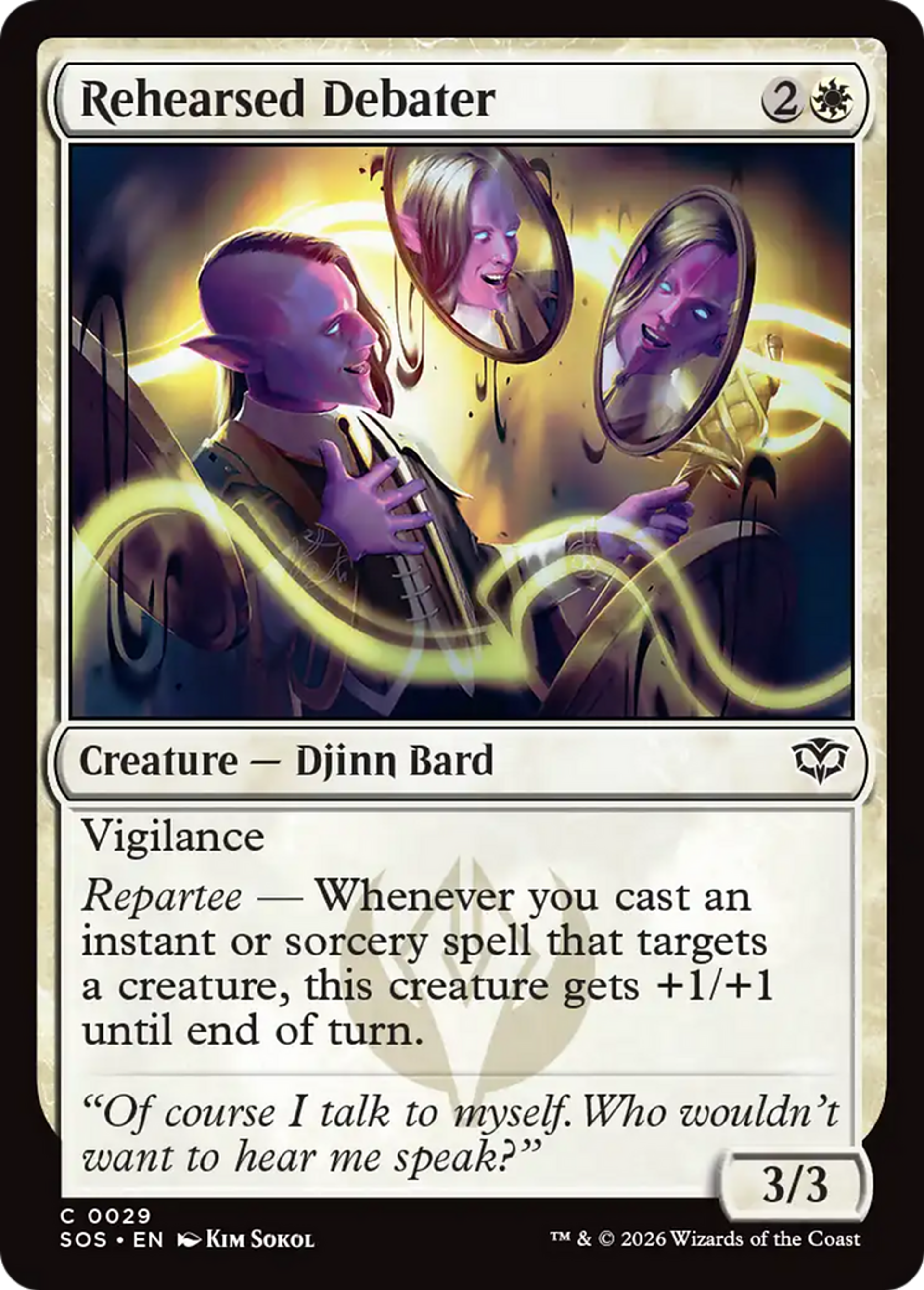 Rehearsed Debater — Secrets of Strixhaven — Magic: The Gathering