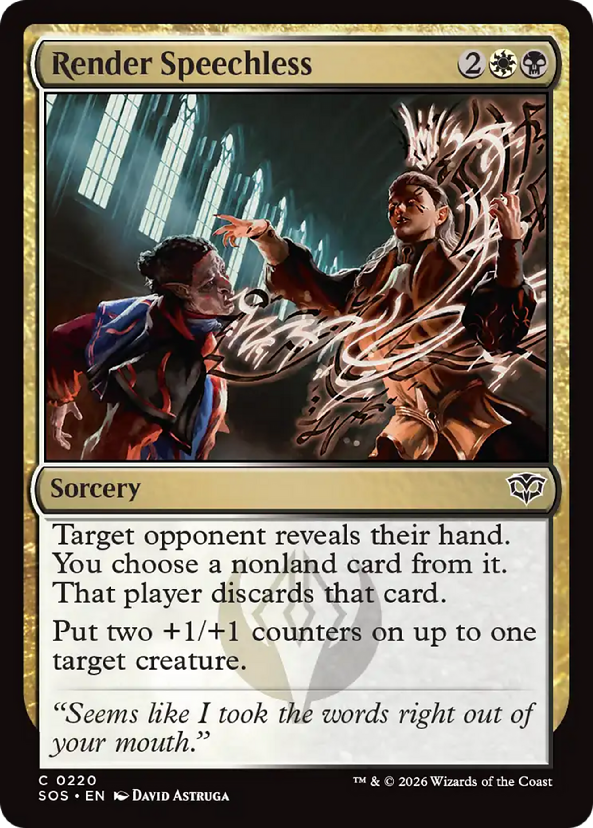 Render Speechless — Secrets of Strixhaven — Magic: The Gathering
