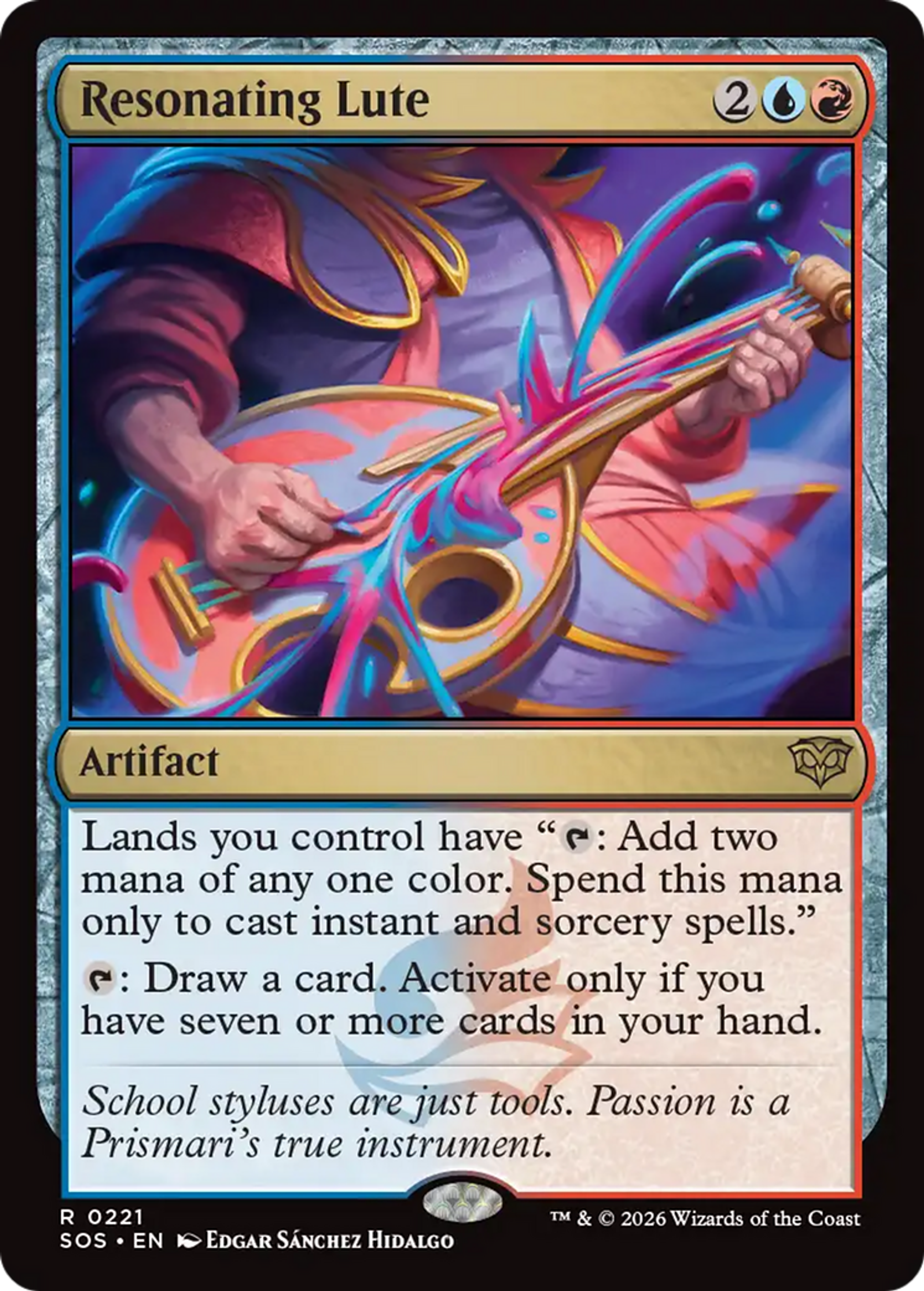 Resonating Lute — Secrets of Strixhaven — Magic: The Gathering
