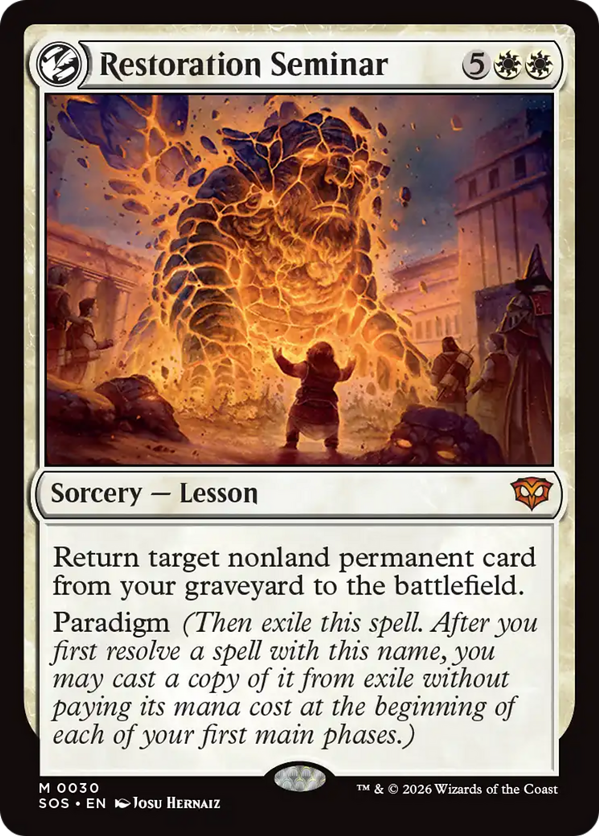 Restoration Seminar — Secrets of Strixhaven — Magic: The Gathering