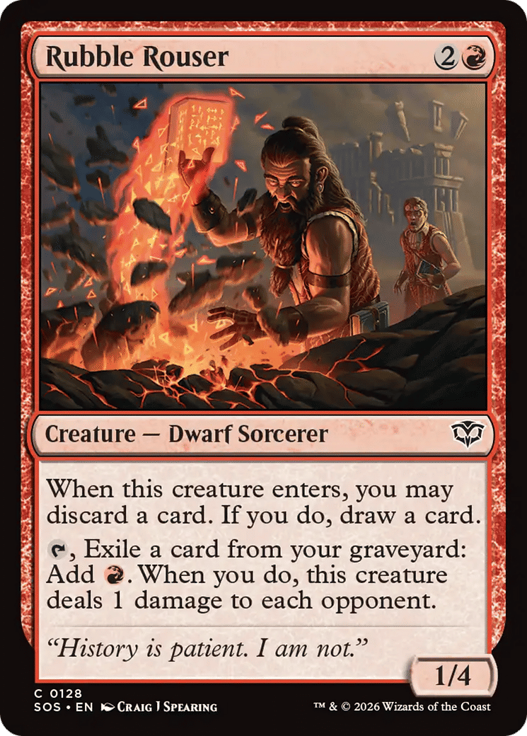 Rubble Rouser — Secrets of Strixhaven — Magic: The Gathering
